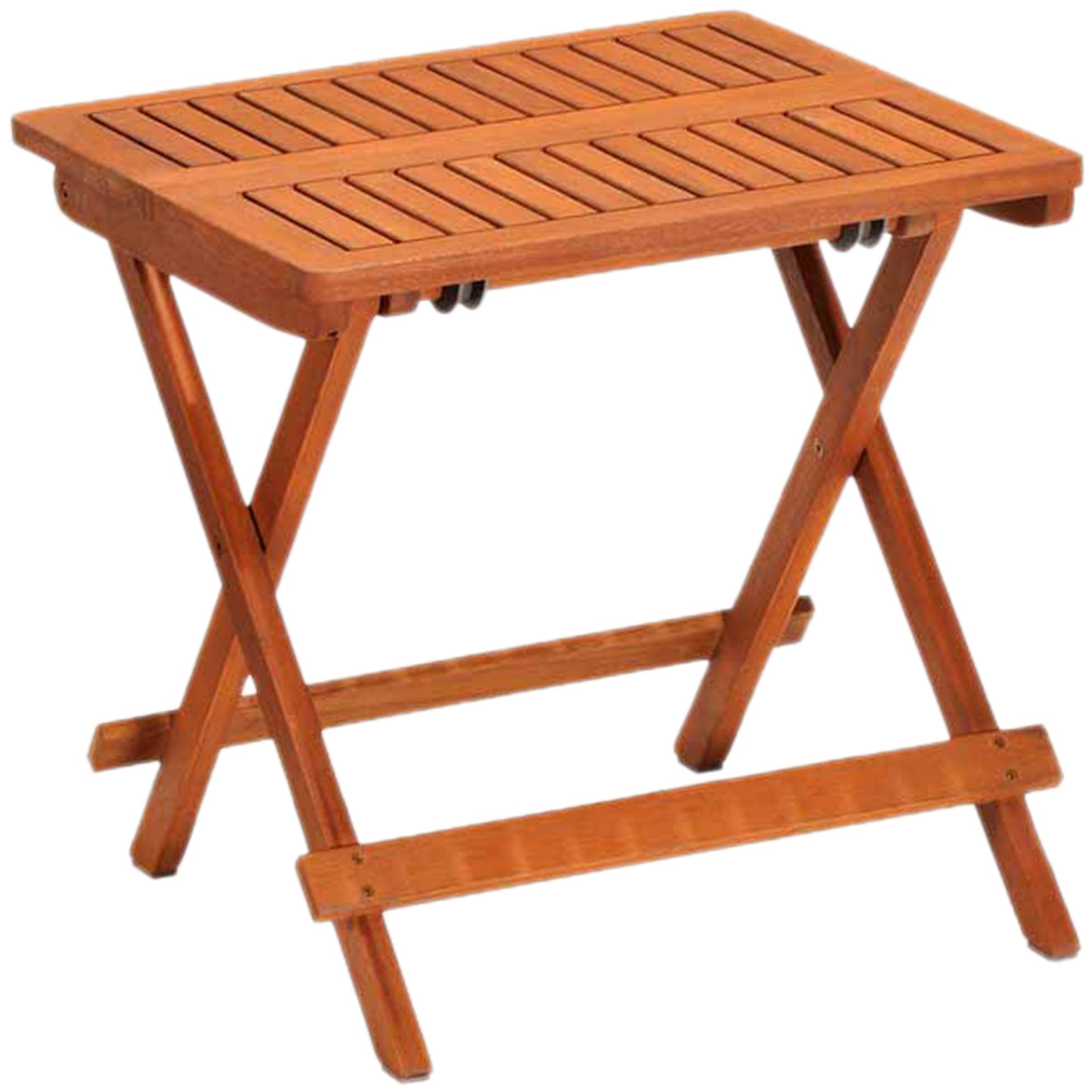 Mesa auxiliar plegable de madera