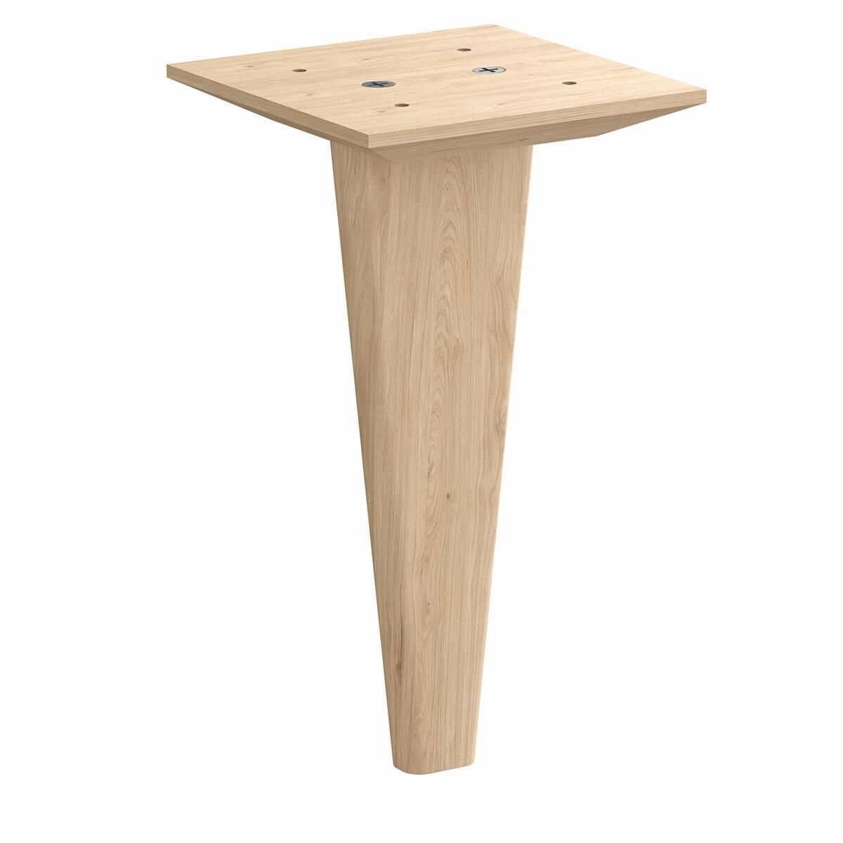 Pata fija de madera para mueble 21.6 cm