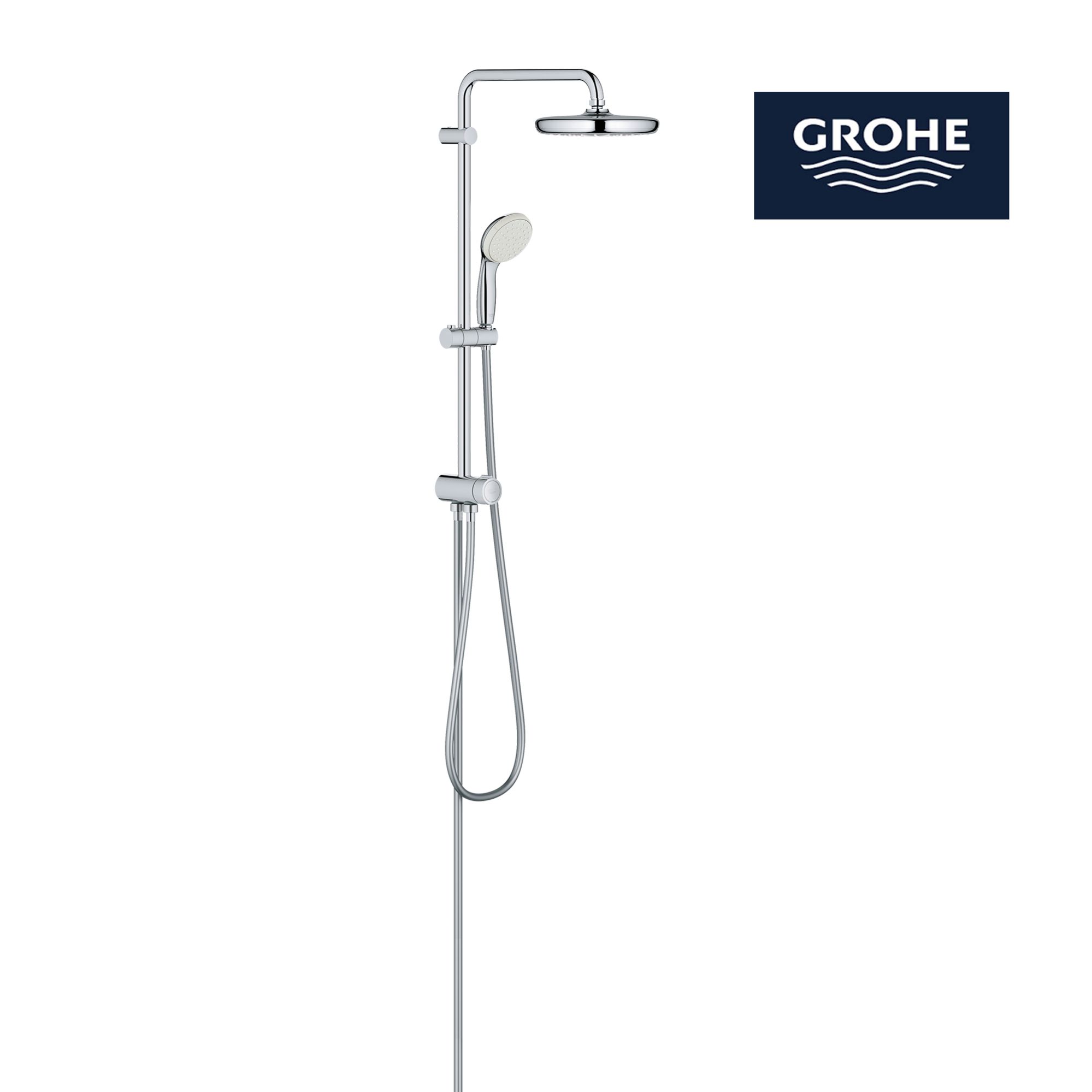 Columna de ducha sin grifo GROHE Ntempesta cromado Leroy Merlin