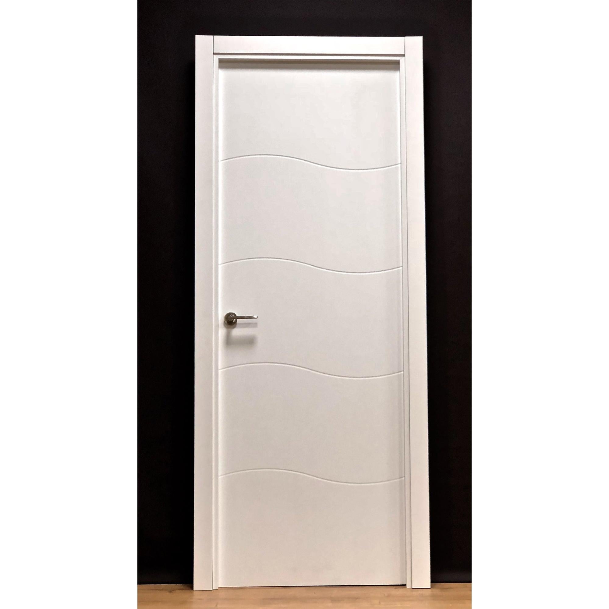 Pack puerta interior maciza dakar 72 5 cm derecha+ jambas + manivela de la marca Sin marca