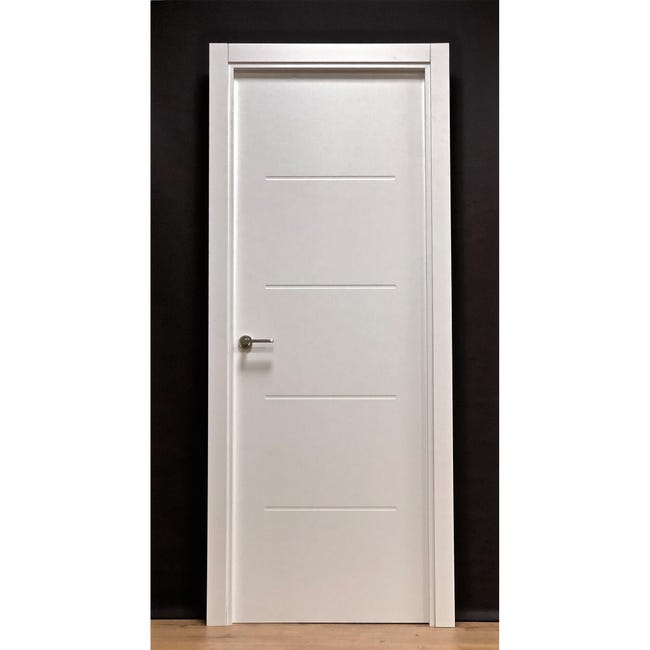 Imagen de Pack puerta maciza SAHARA de 72,5 cm DRCH + jambas+ manivela
