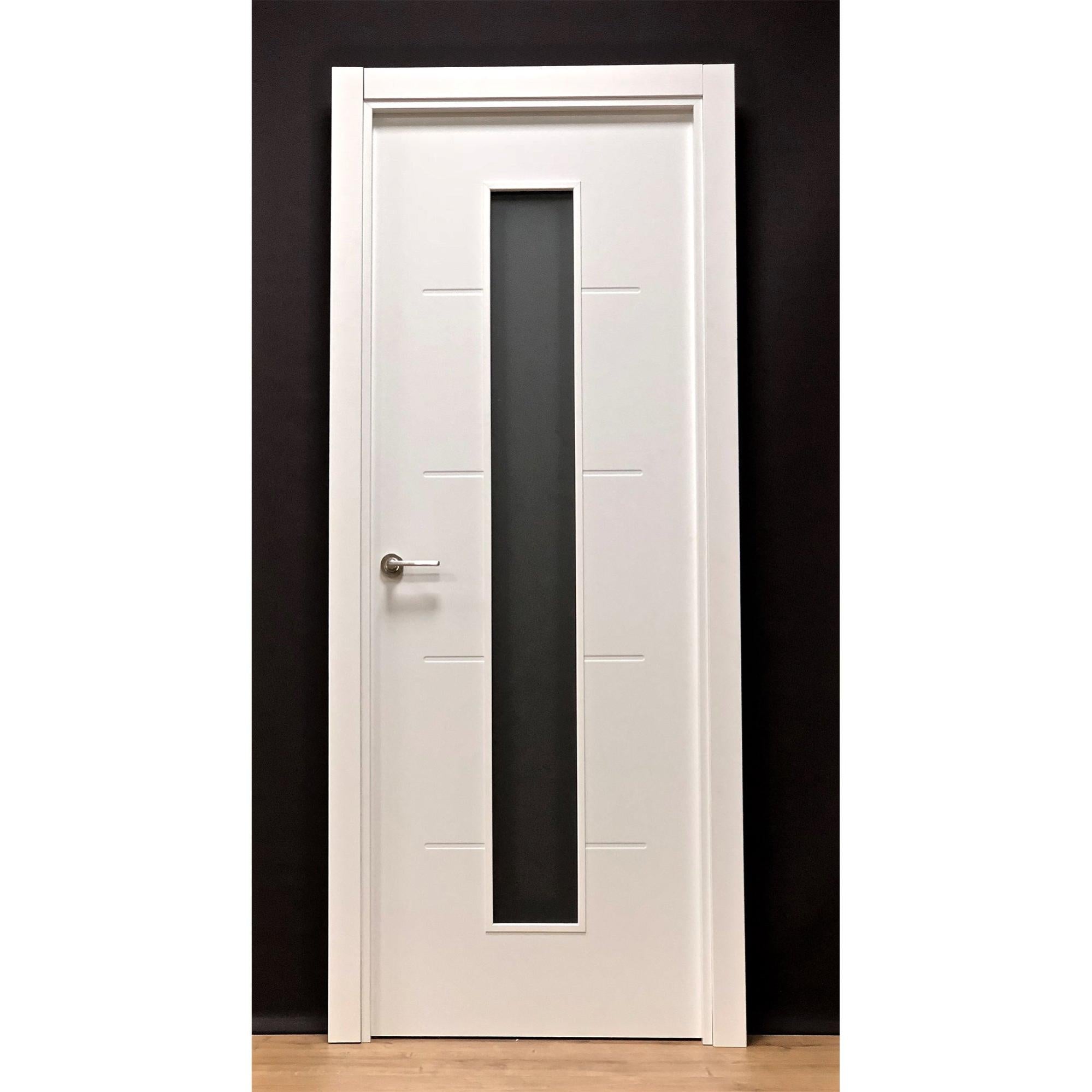 Pack puerta interior maciza vidriera sahara 72 5 izquierda +jambas+manivela de la marca Sin marca Pack puerta interior maciza vidriera sahara 72 5 izquierda +jambas+manivela de la marca Sin marca