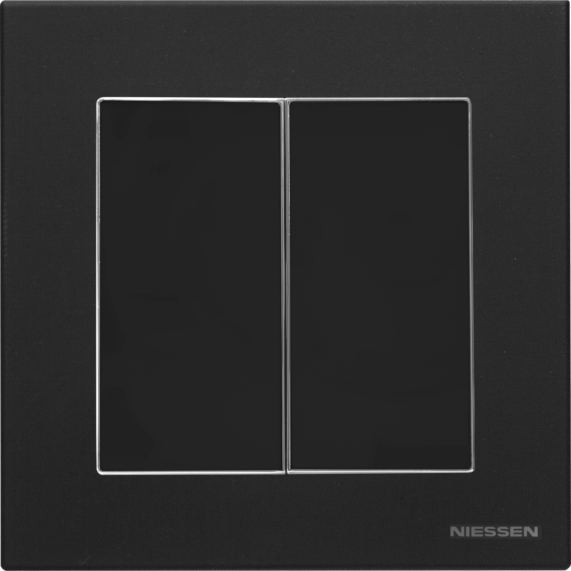 Pack de interruptor y marco doble sky negro