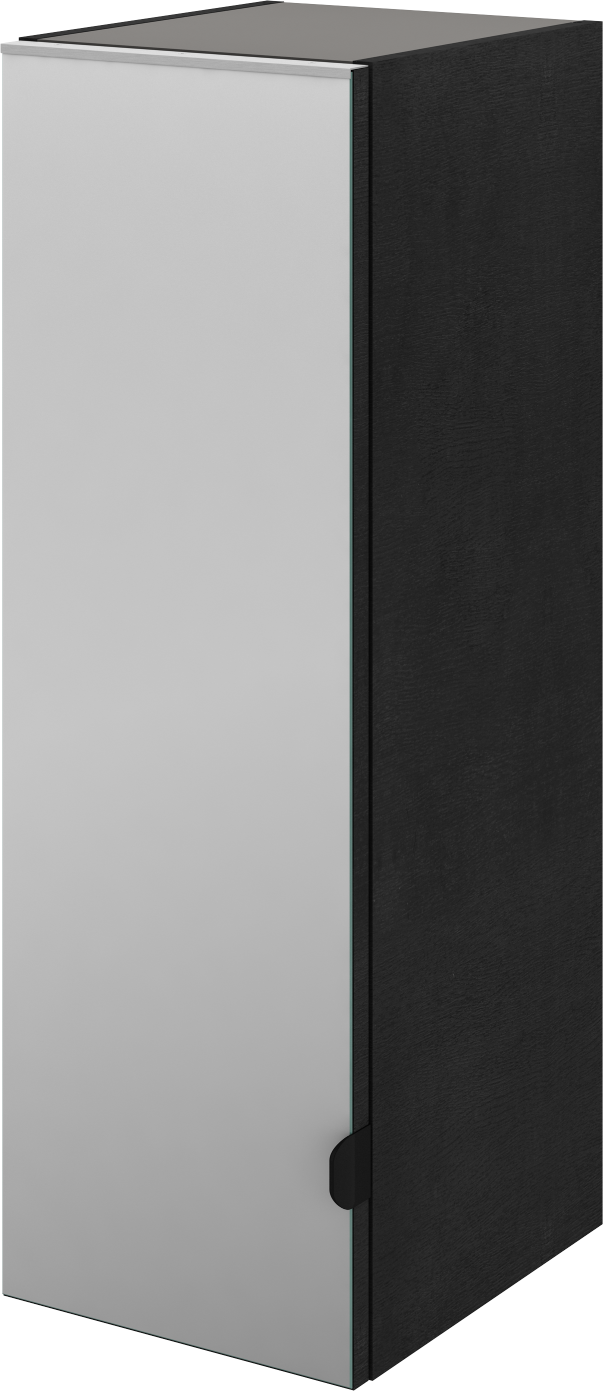 Columna de baño neo efecto madera negra 30x90x35 cm