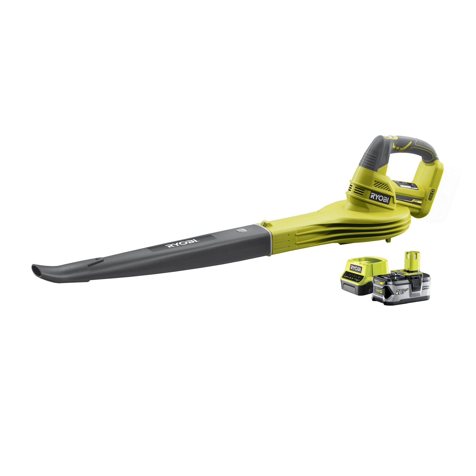 Soplador a batería ryobi rbl1820s40f 18v 245 km/h velocidad de soplado