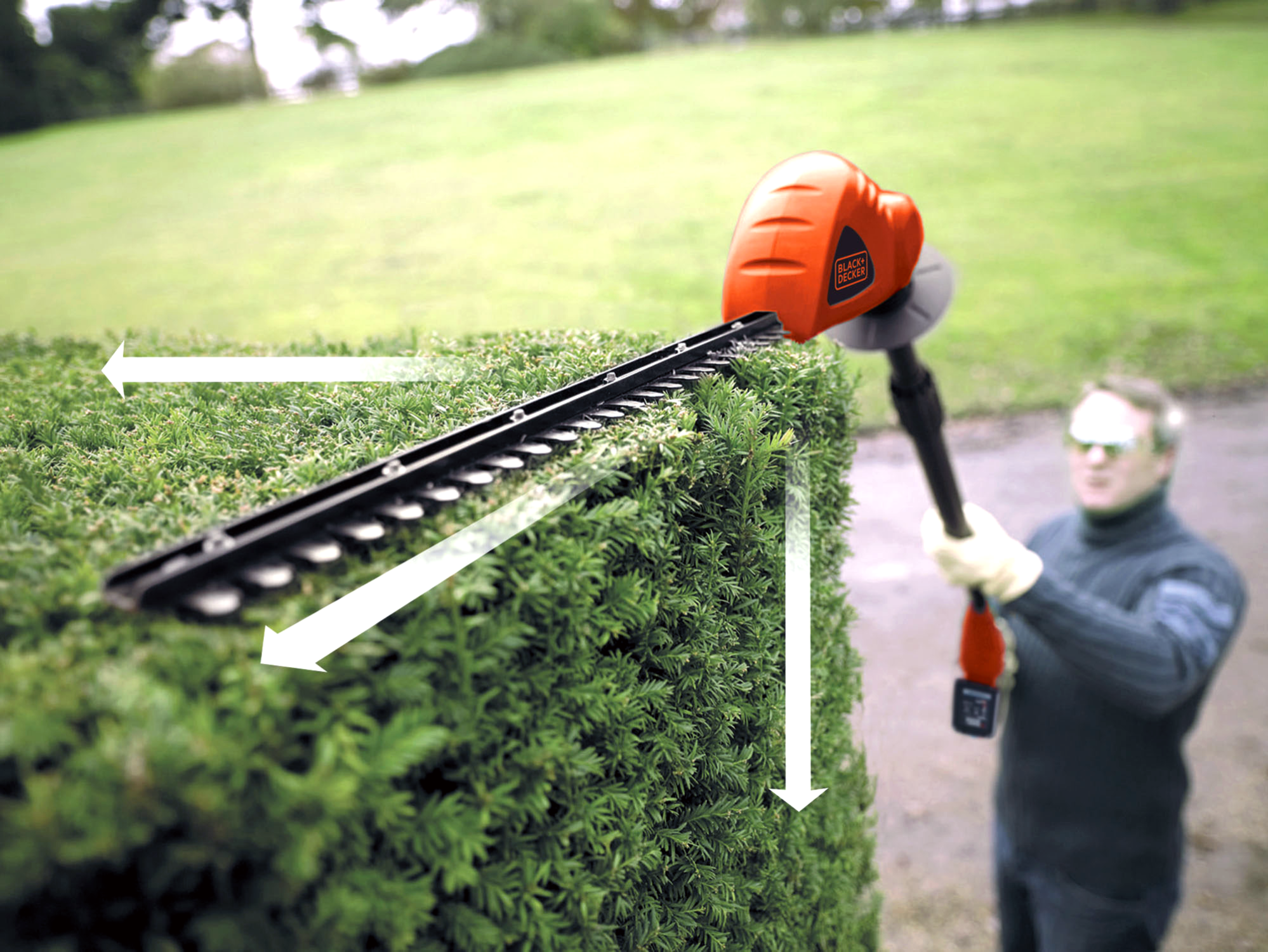 Cortasetos de batería BLACK DECKER Gtc1843L20-Qw 18V 43 cm cuchilla | Leroy Merlin