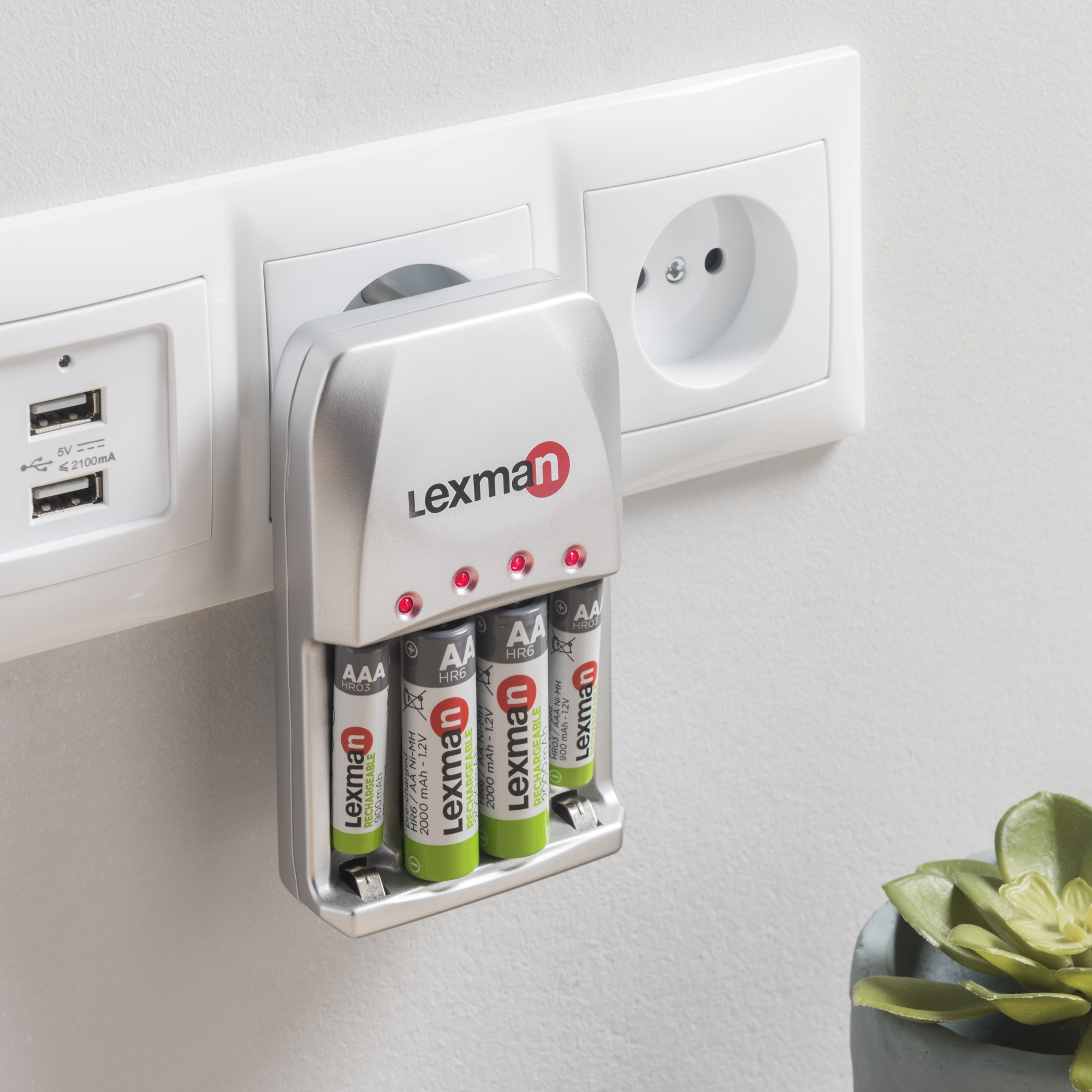 inteligente pilas 2xAA LEXMAN | Leroy Merlin