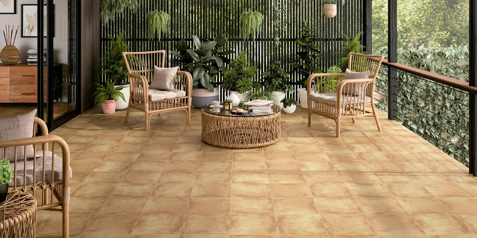 Color Albero Suelo exterior efecto terracota albero Velez 33.3x33.3 cm C3 ARTENS ...