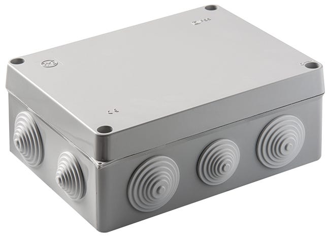 Experto Mamá radiador Caja de conexión estanca IP55 170x220x85 mm | Leroy Merlin