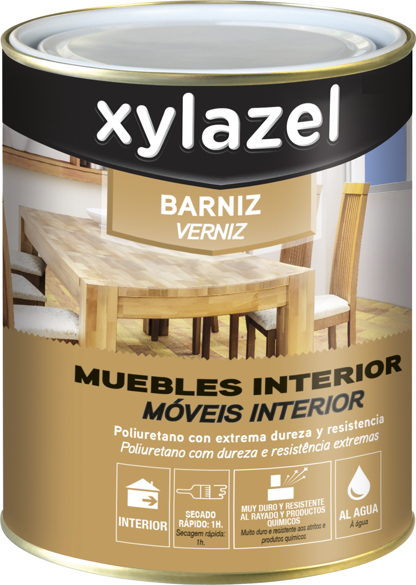 Barniz madera xylazel teca satinado 2,5l