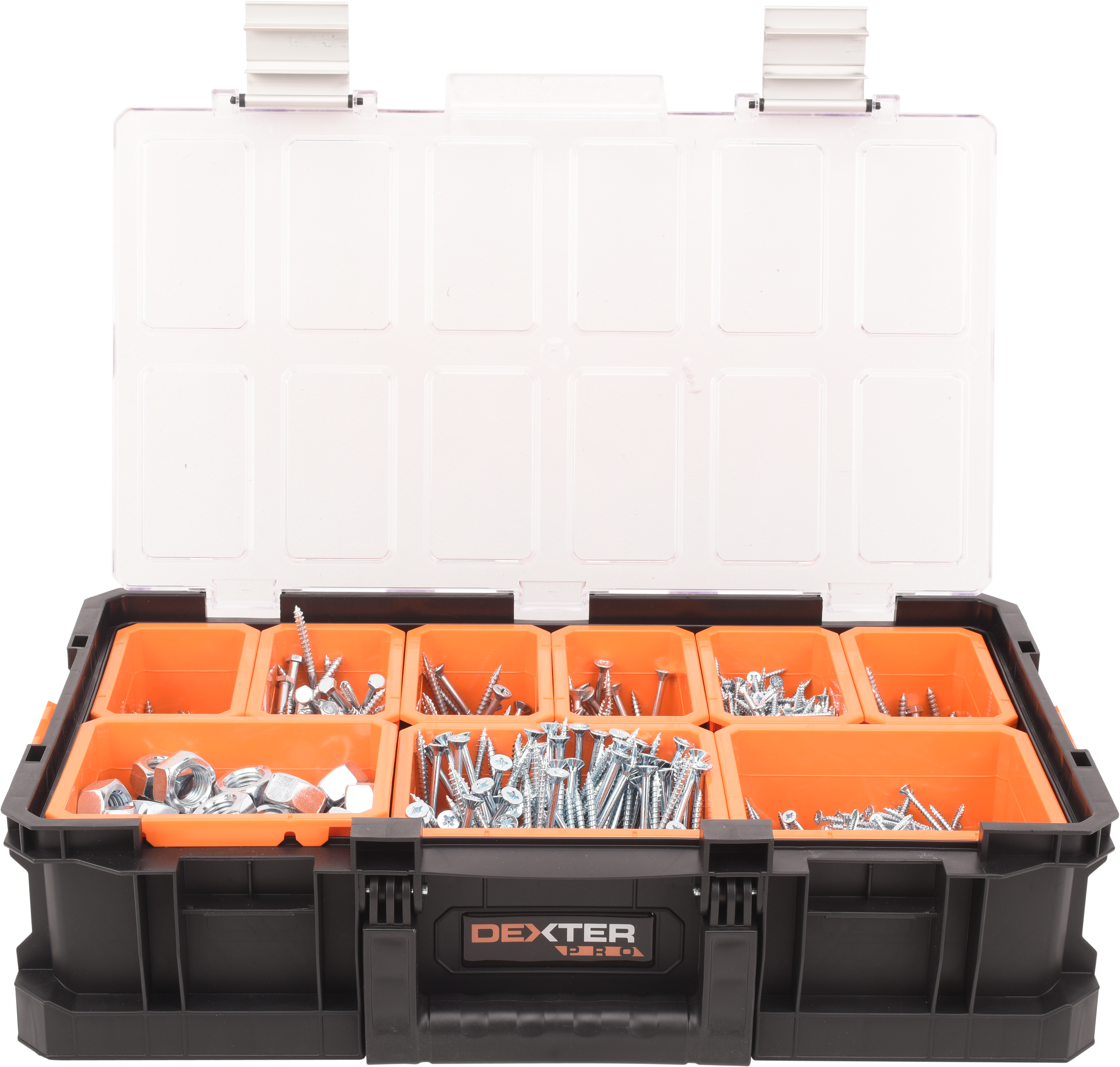 Caja de herramientas dexter pro con capacidad de 14.3 litros