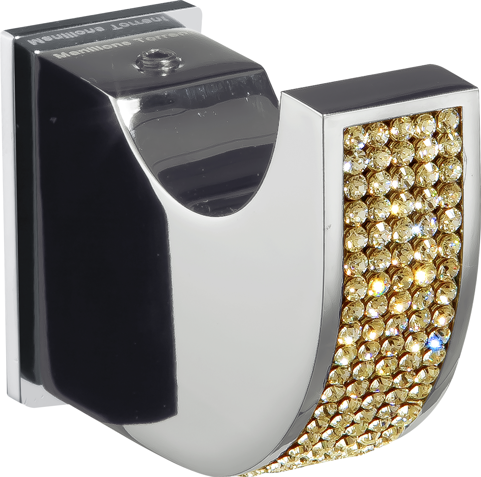 Percha gris / plata con colgadores 5x2x6.5 cm de la marca Sin marca