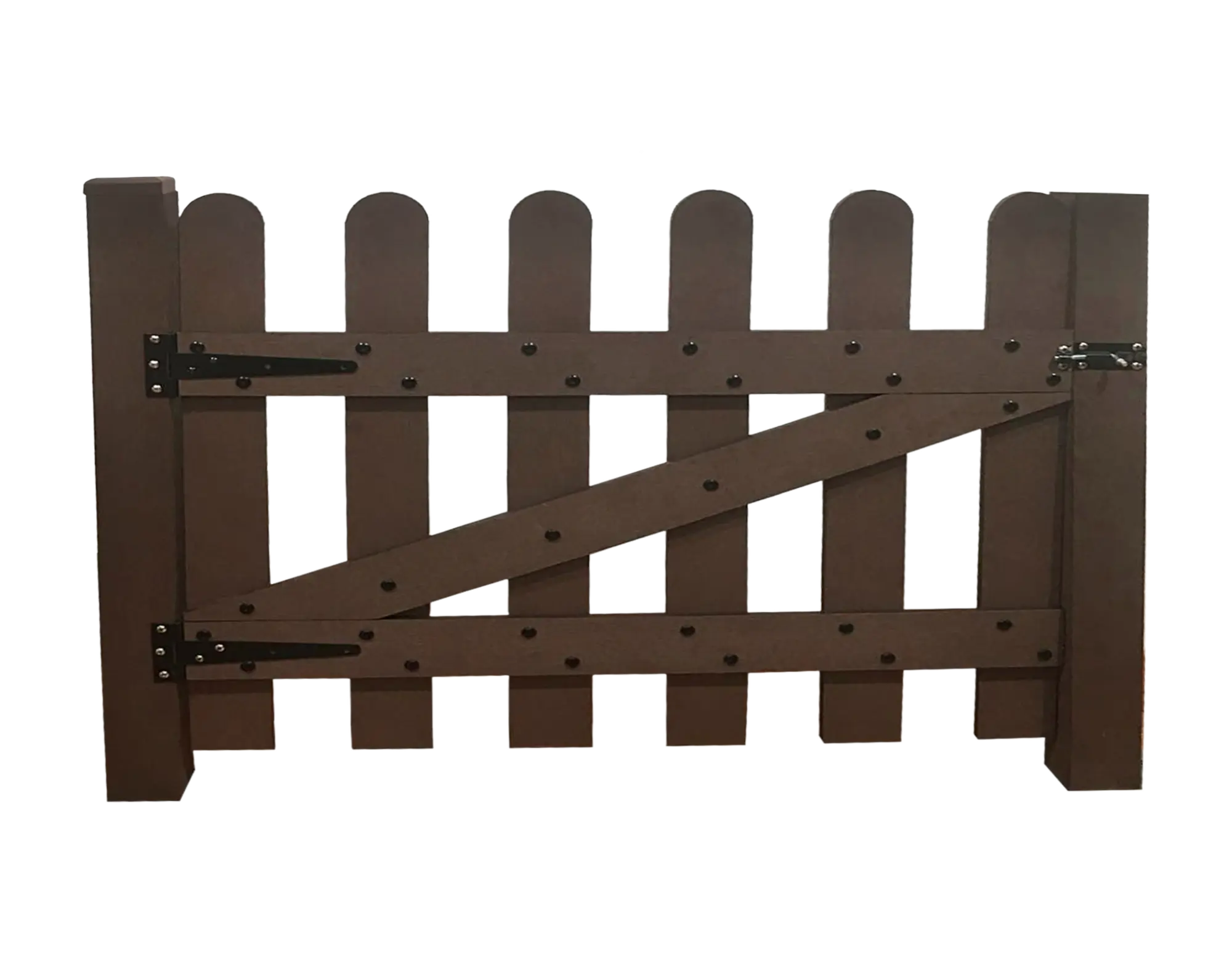 Puerta batiente dioco de composite marrón 65x76 cm