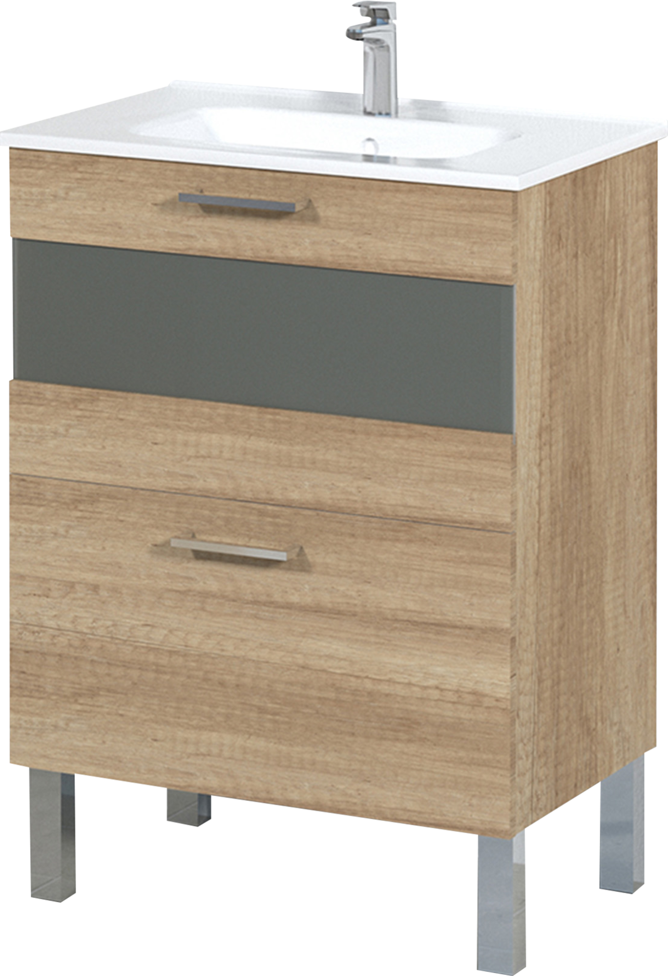 Mueble de baño fox imitación roble natural 60x45 cm de la marca ARTYSAN
