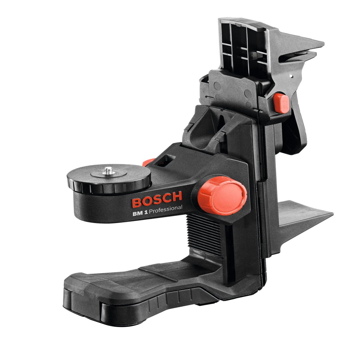 Soporte Bosch BM1, para niveles laser, con clip para fijación y con imán  para fijación en superficies magnéticas.
