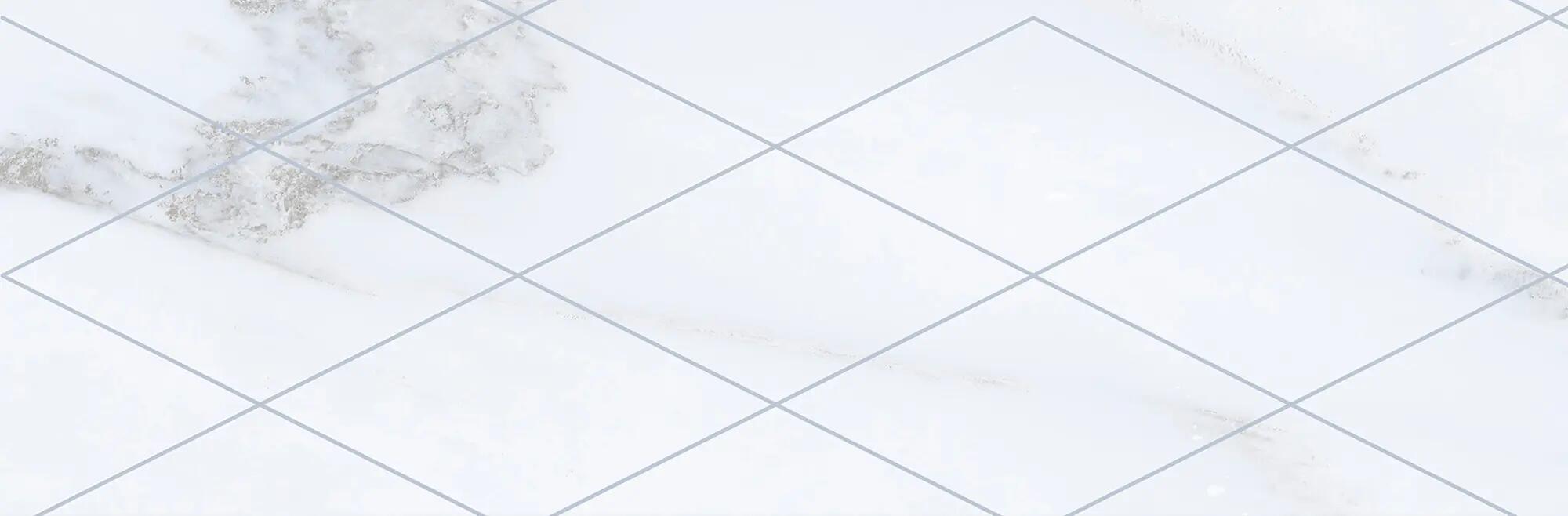 Suelo/azulejo cerámico velvet efecto mármol blanco 11x33.15 cm c1