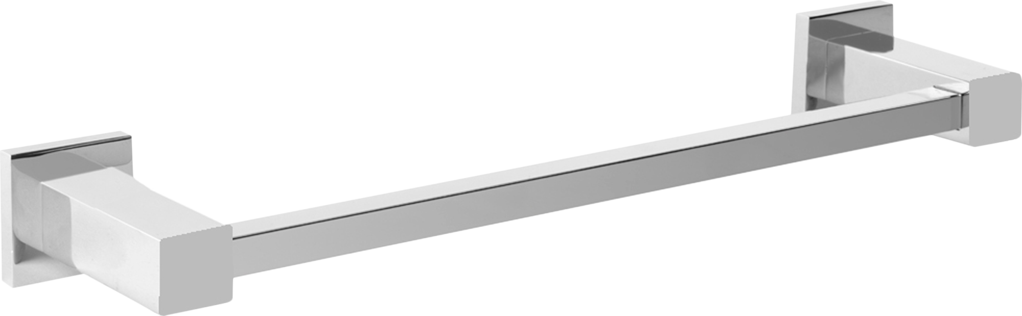 Toallero skip gris / plata brillante 44x4 cm