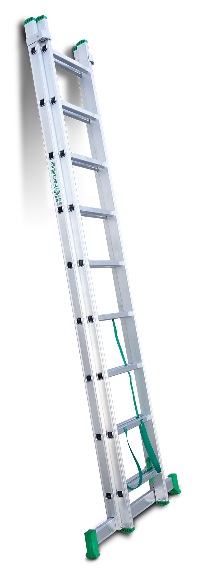 Escalera multiusos aluminio 9+9 peldaños 4,5 m altura máxima