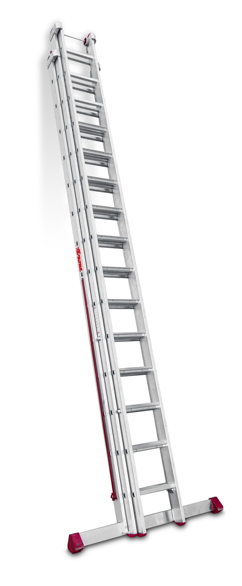 Escalera multiuso de aluminio 44 peldaños en 3 tramos (14+15+15)
