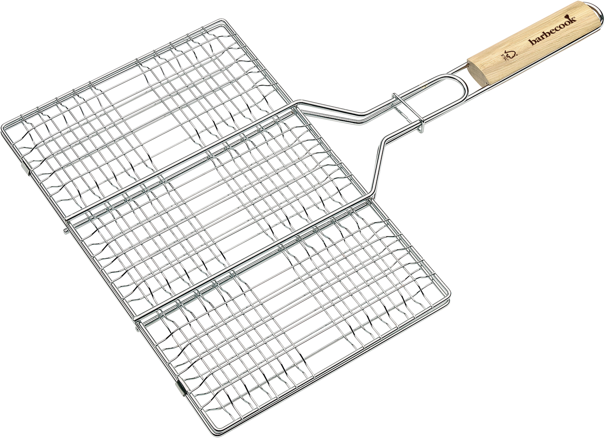 Parrilla de acero cromado para hamburguesas 36x23 cm de la marca Barbecook