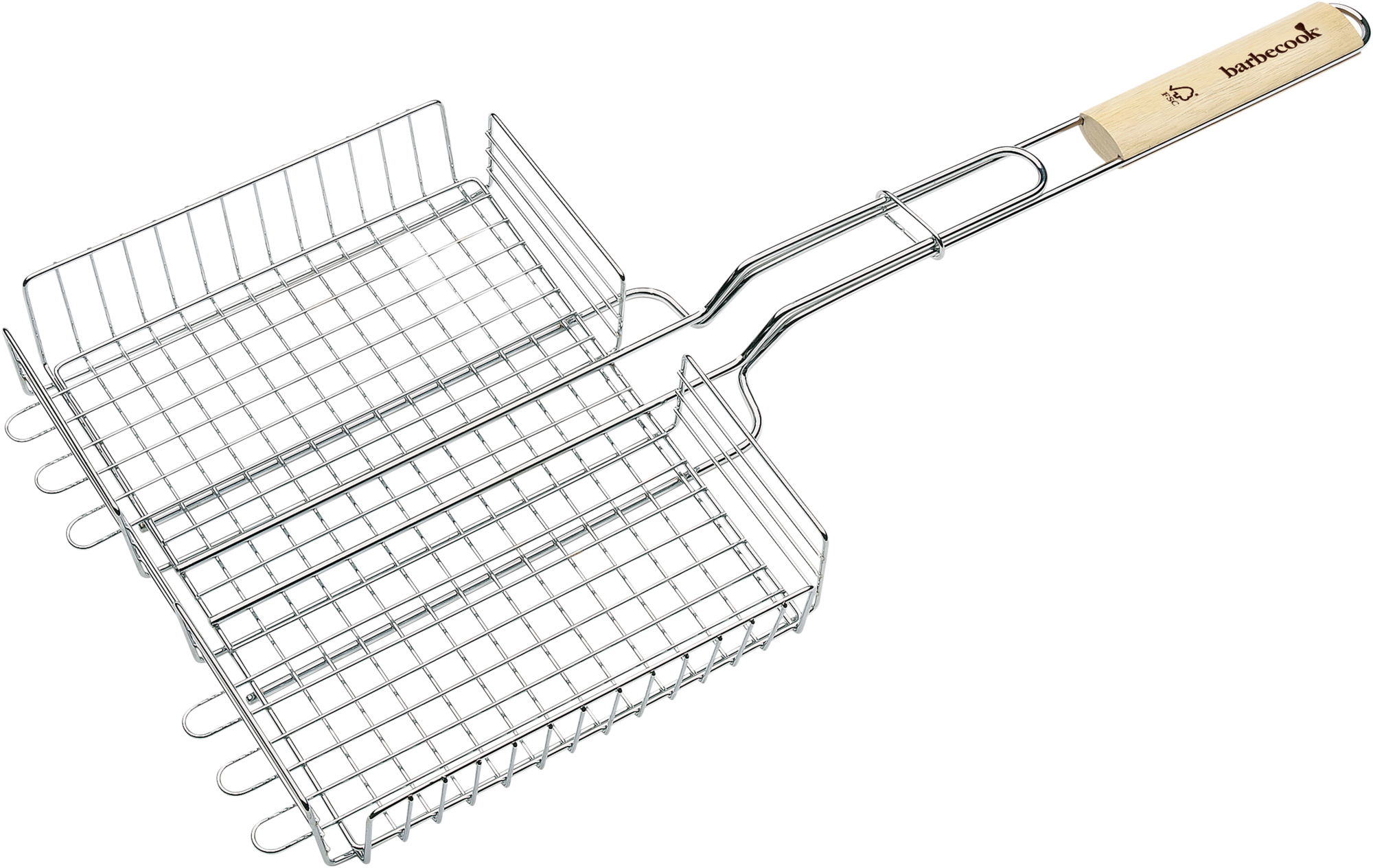 Cesto de acero cromado 32x65 cm de la marca Barbecook