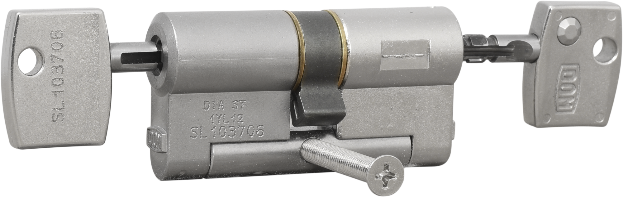 Yale Cilindro Europeo 1000 Serie 30/30K Mm Nichel Satinato Doppio Cilindro Con Pomolo, Con 5 Chiavi Incluse Per Garantire Massima Sicurezza, Adatto Per Porte Interne E Uffici