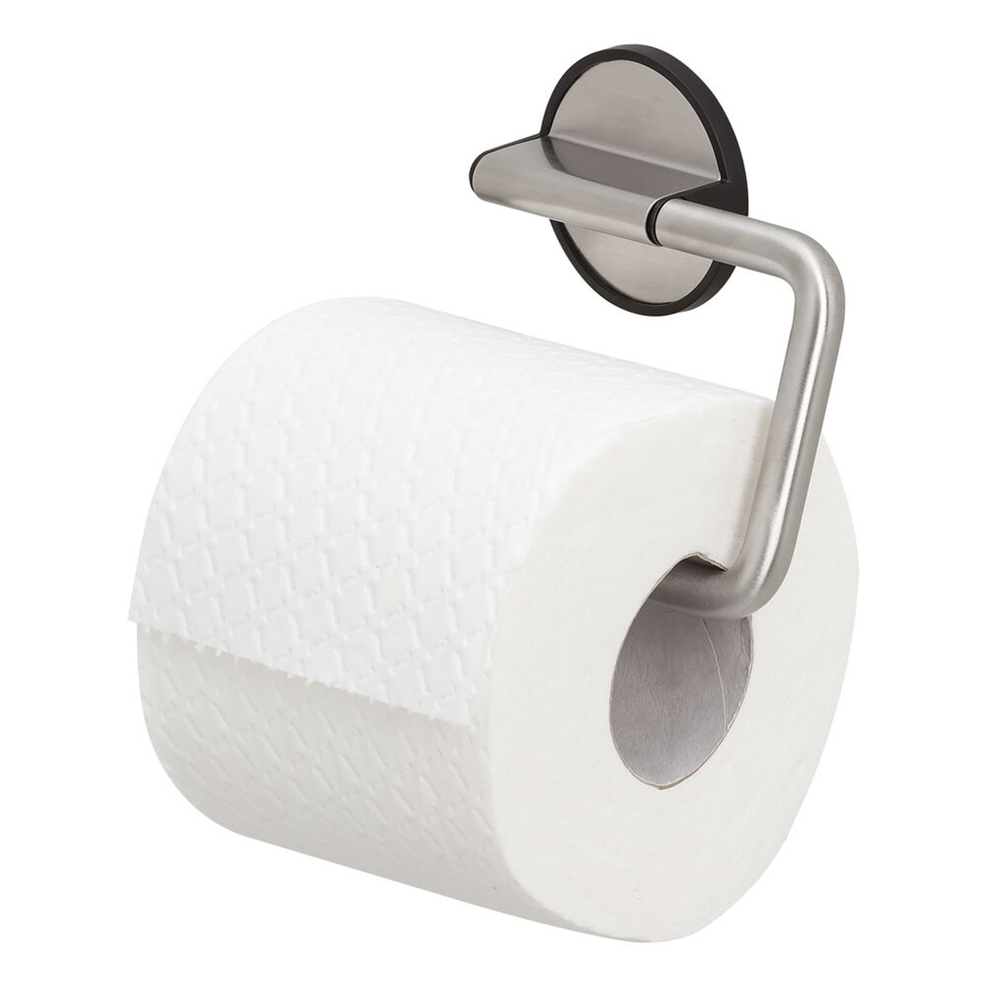 Portarrollo wc tune negro mate 15x10 cm