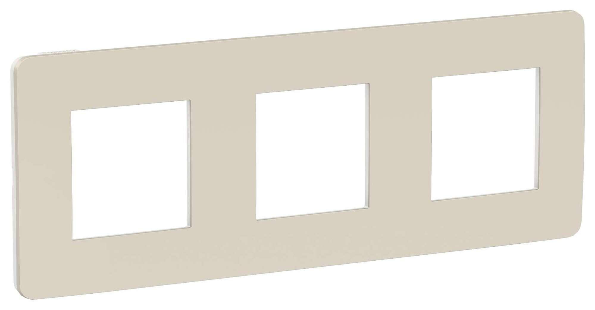 Marco triple schneider new unica studio gris c. y blanco