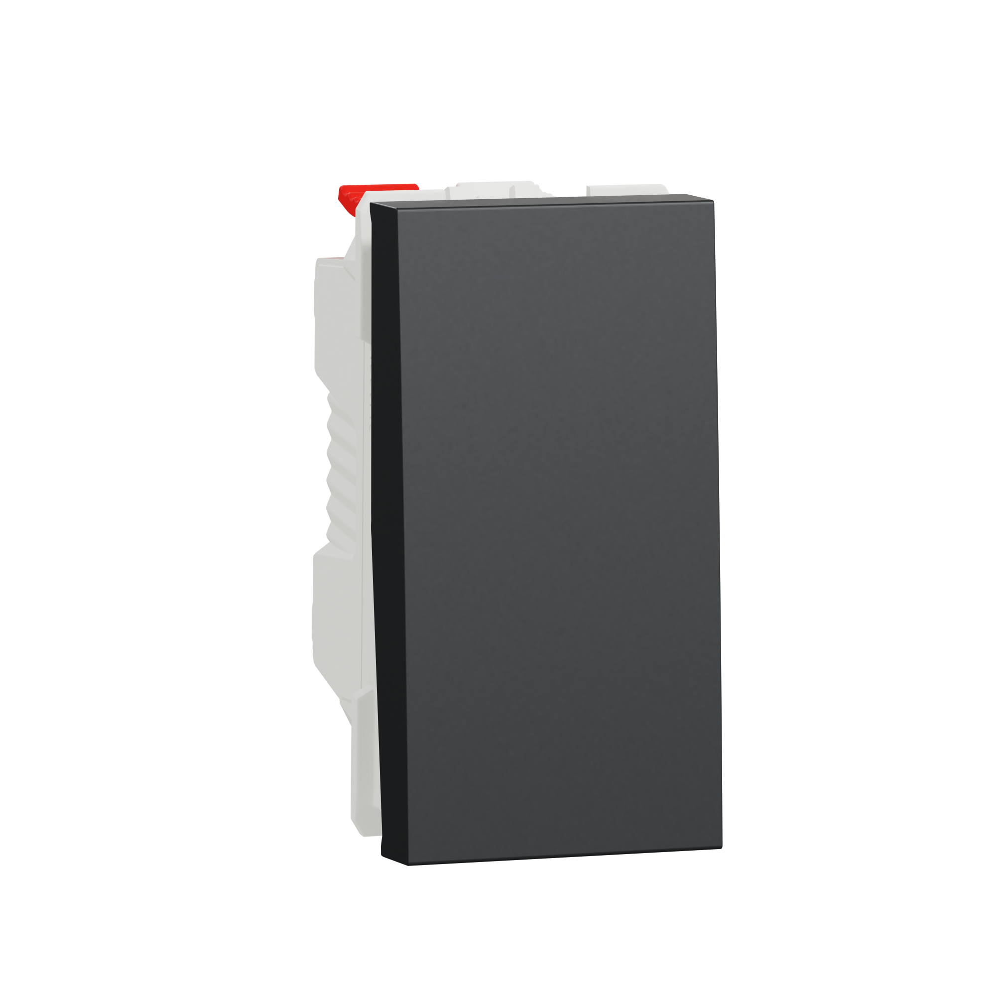 Pulsador estrecho schneider new unica antracita