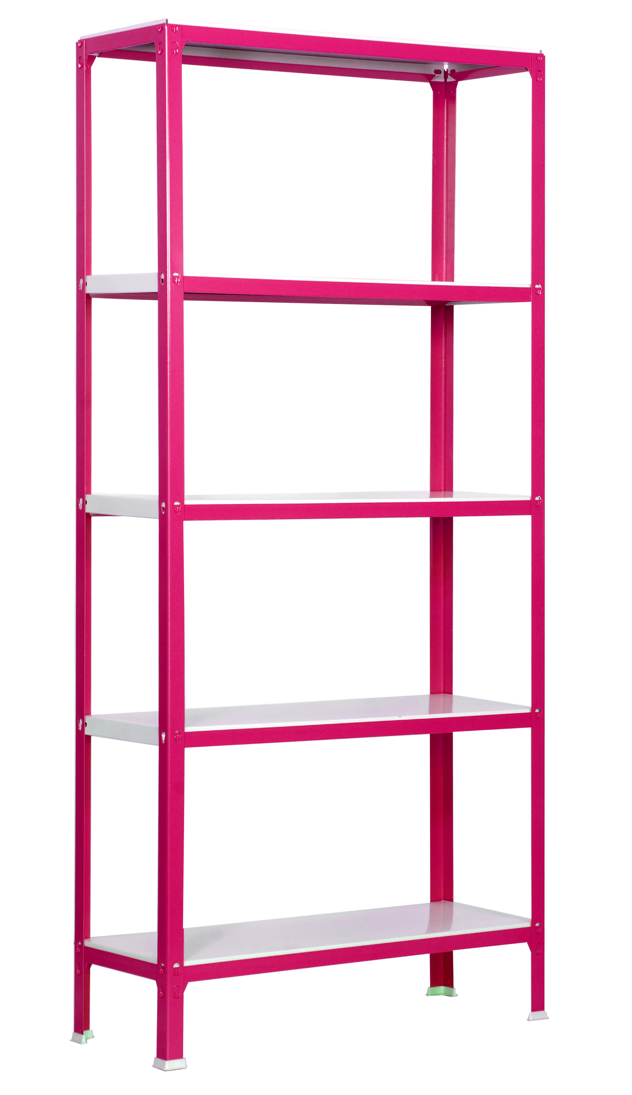 Estantería Metálica sin Tornillos Rosa 148x60x30cm 4B 240Kg RDM