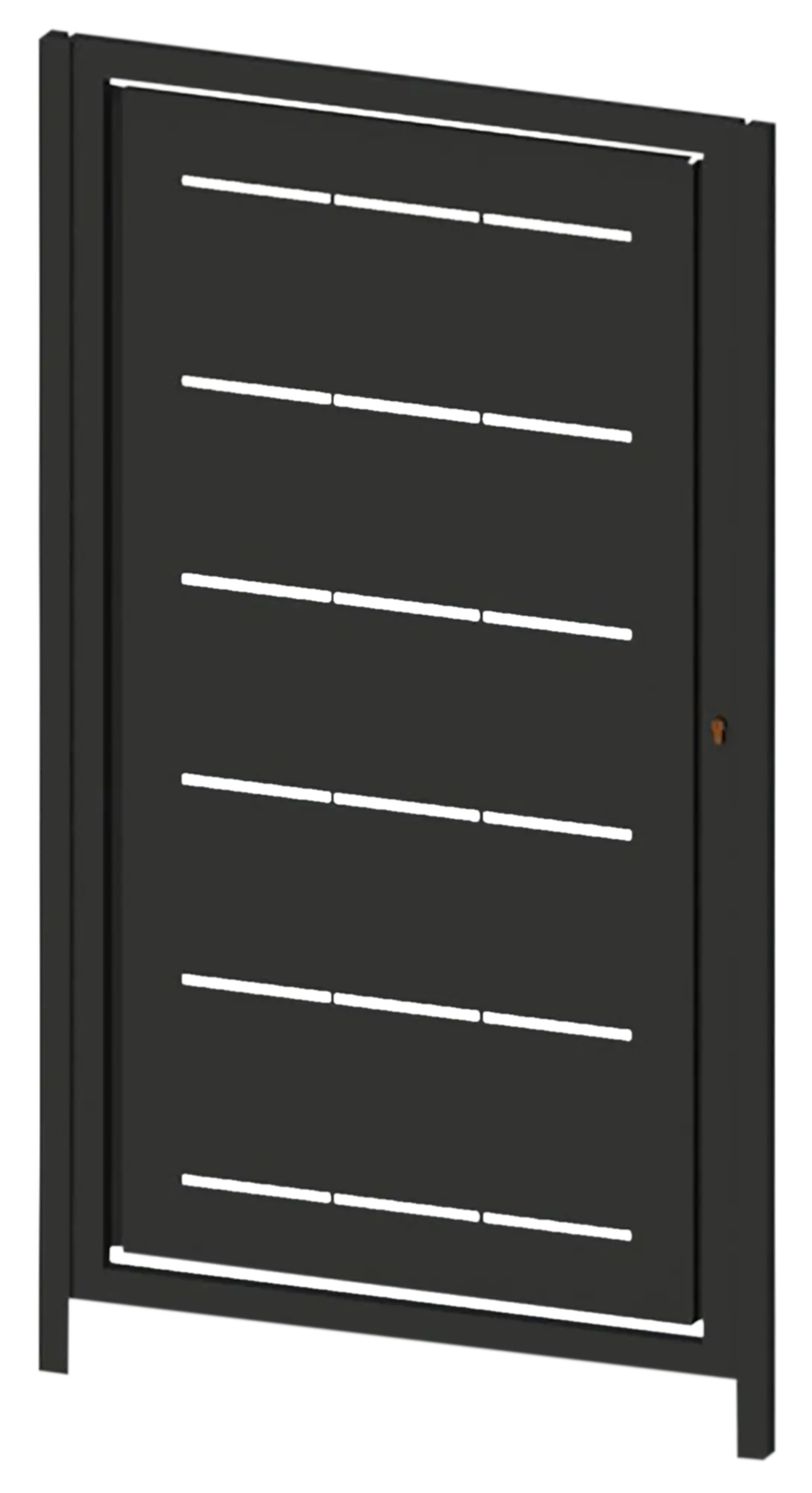 Puerta peatonal doorself lines de acero negro 100x150 cm