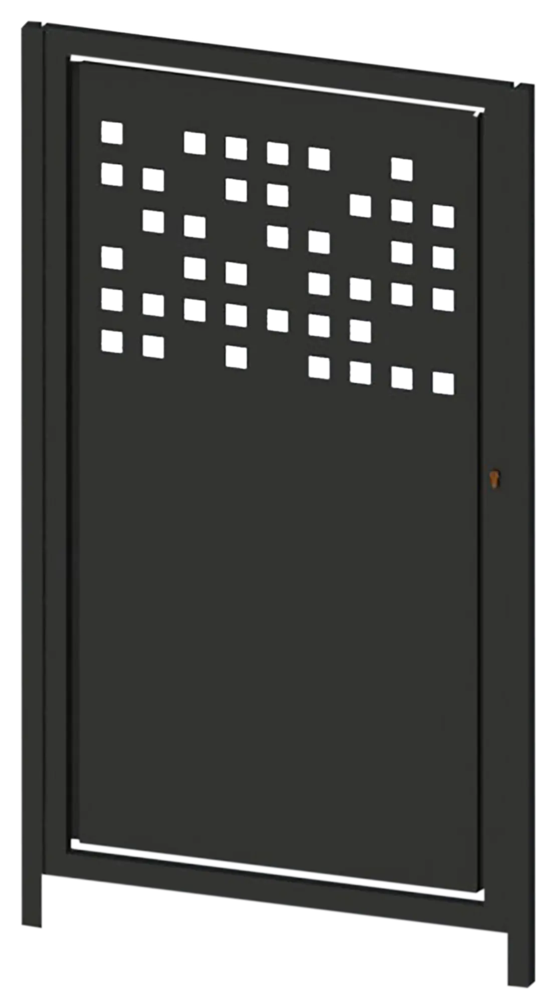 Puerta peatonal doorself tetris up de acero negro 100x150 cm