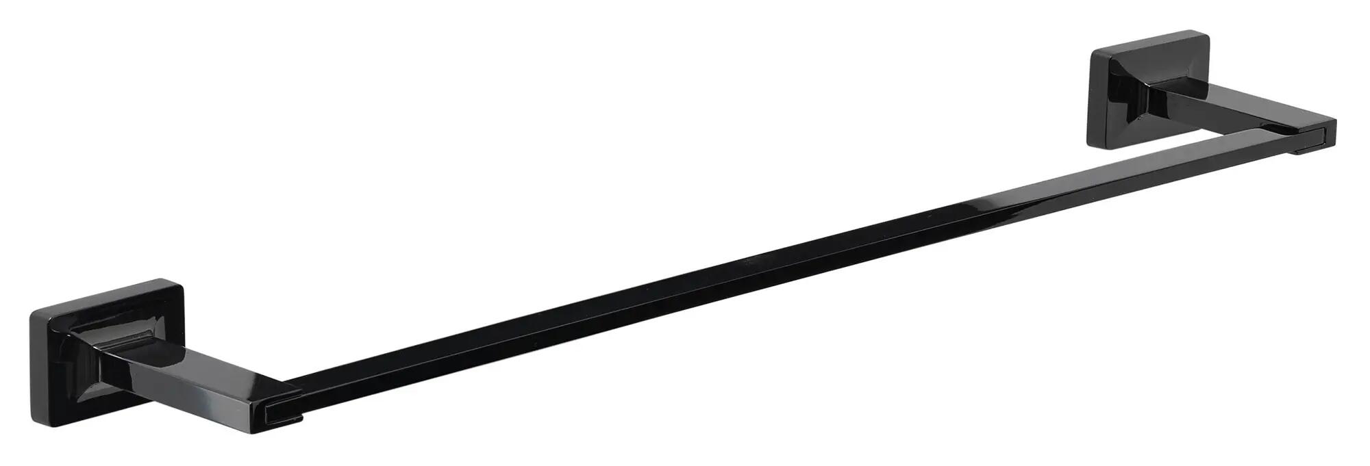 Toallero pared gran torino negro brillante 50.6x3.5 cm