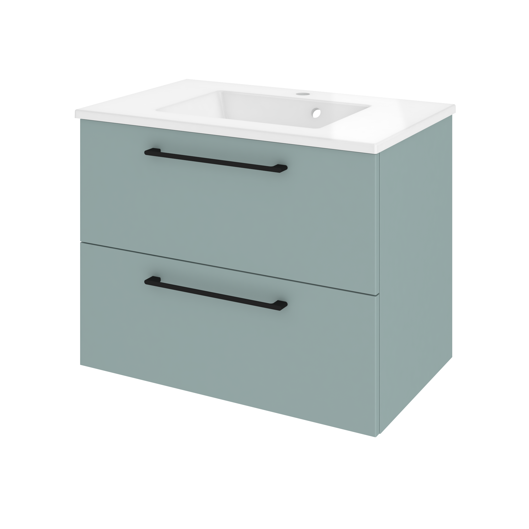 Lavabo modern blanco 76x11.2x48.5 cm de la marca SENSEA