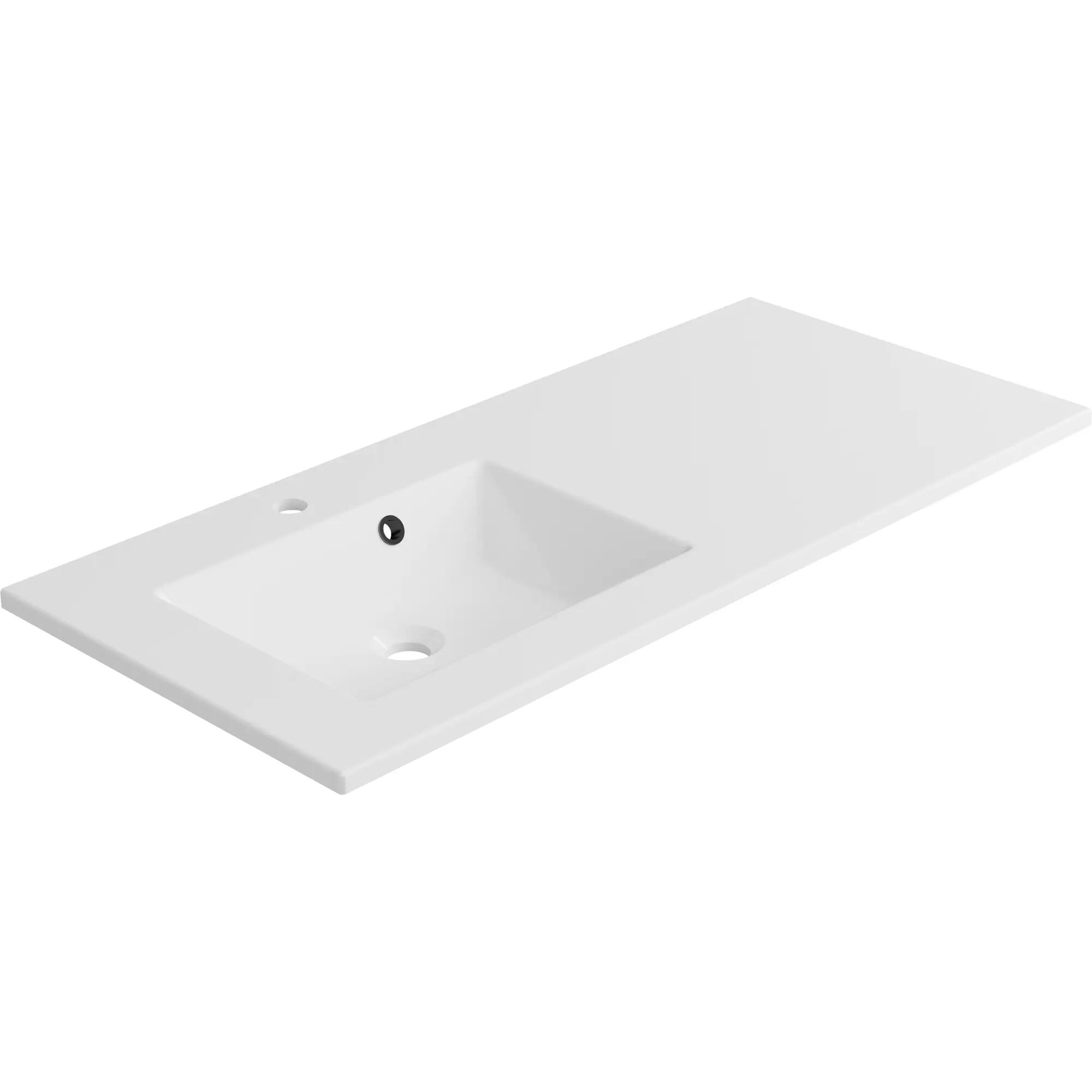 Lavabo modern blanco 106x11.2x48.5 cm