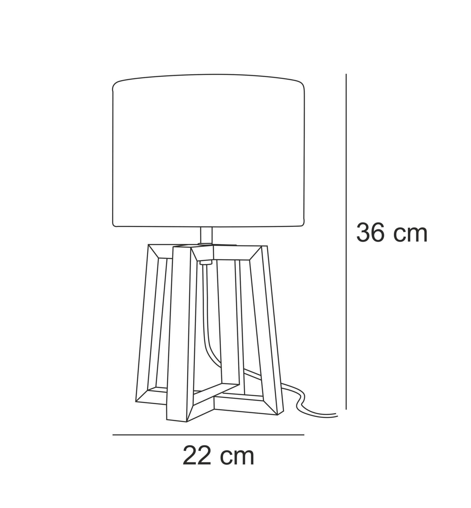 de sobremesa Coton gris/madera | Leroy Merlin