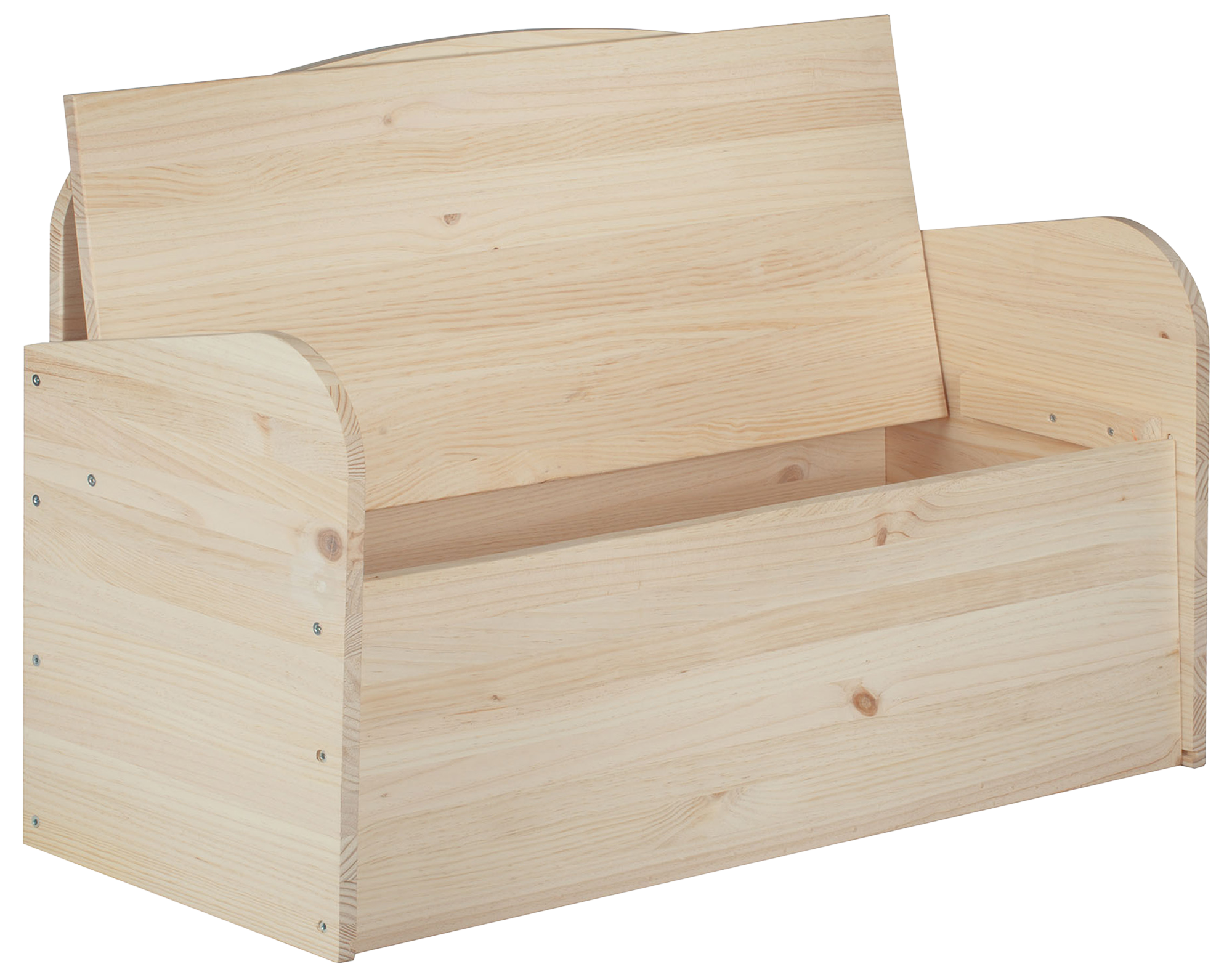 Baúl de madera de 62x90x38 cm y capacidad de 78l