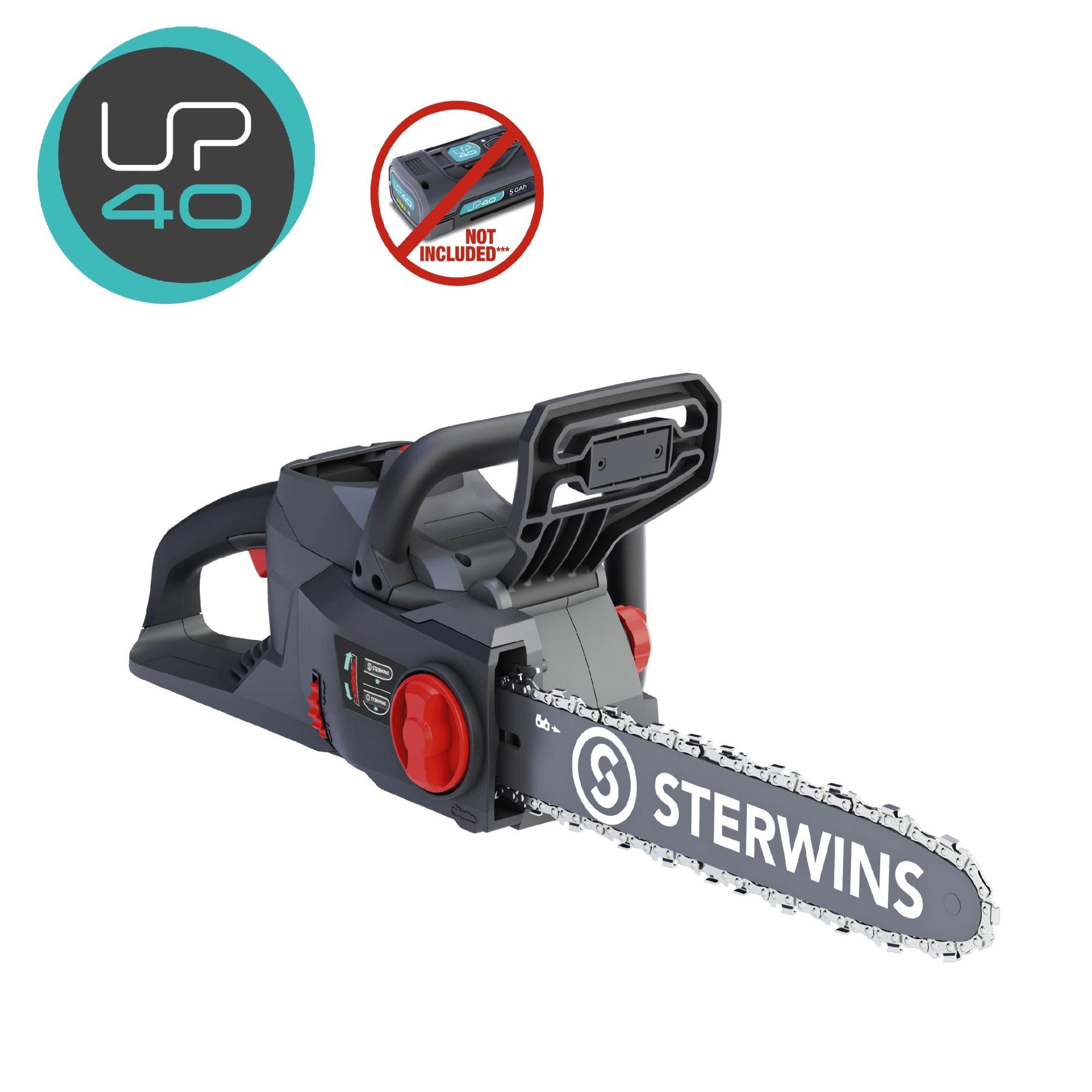 Motosierra a batería sterwins 40vcs2-34.1 40v 5ah 41.5 cm longitud espada de la marca STERWINS