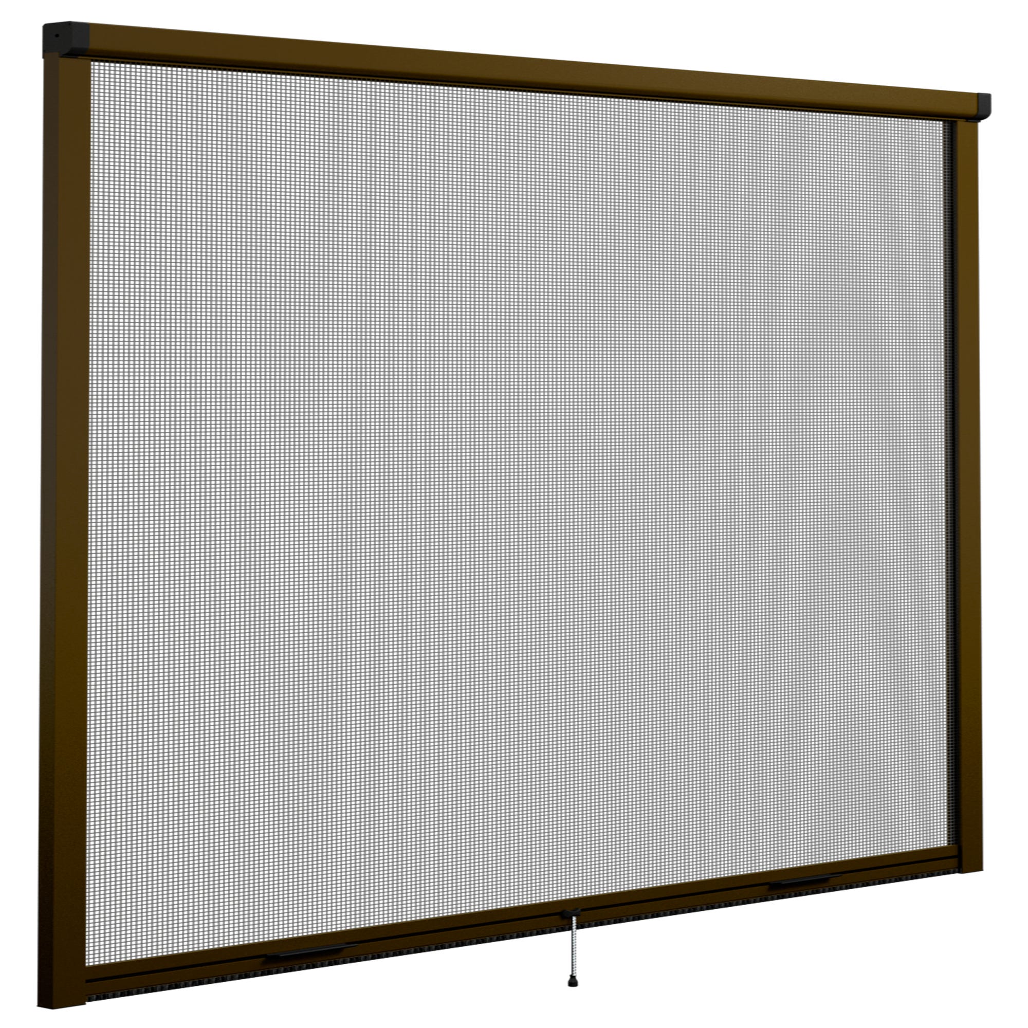 Mosquitera enrollable elite bronce para ventana de 100x140 cm (ancho x  alto)