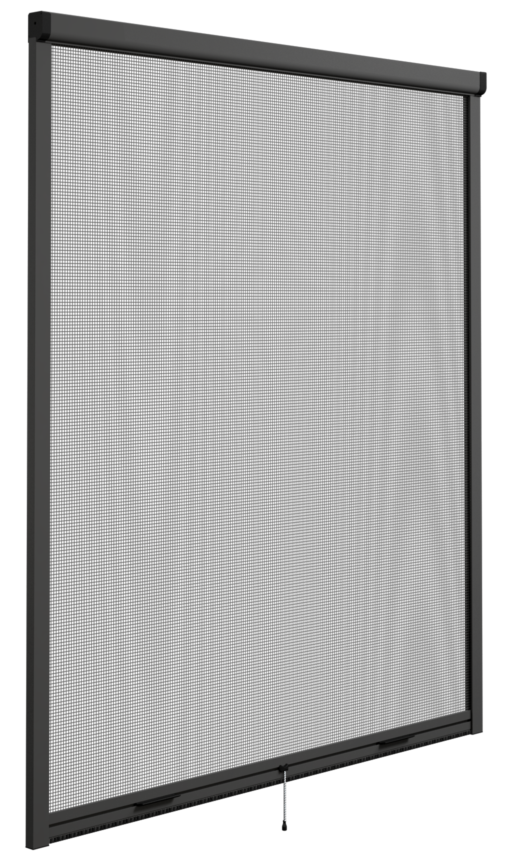 Mosquitera enrollable elite color gris para ventana de 160x160 cm (ancho x alto)