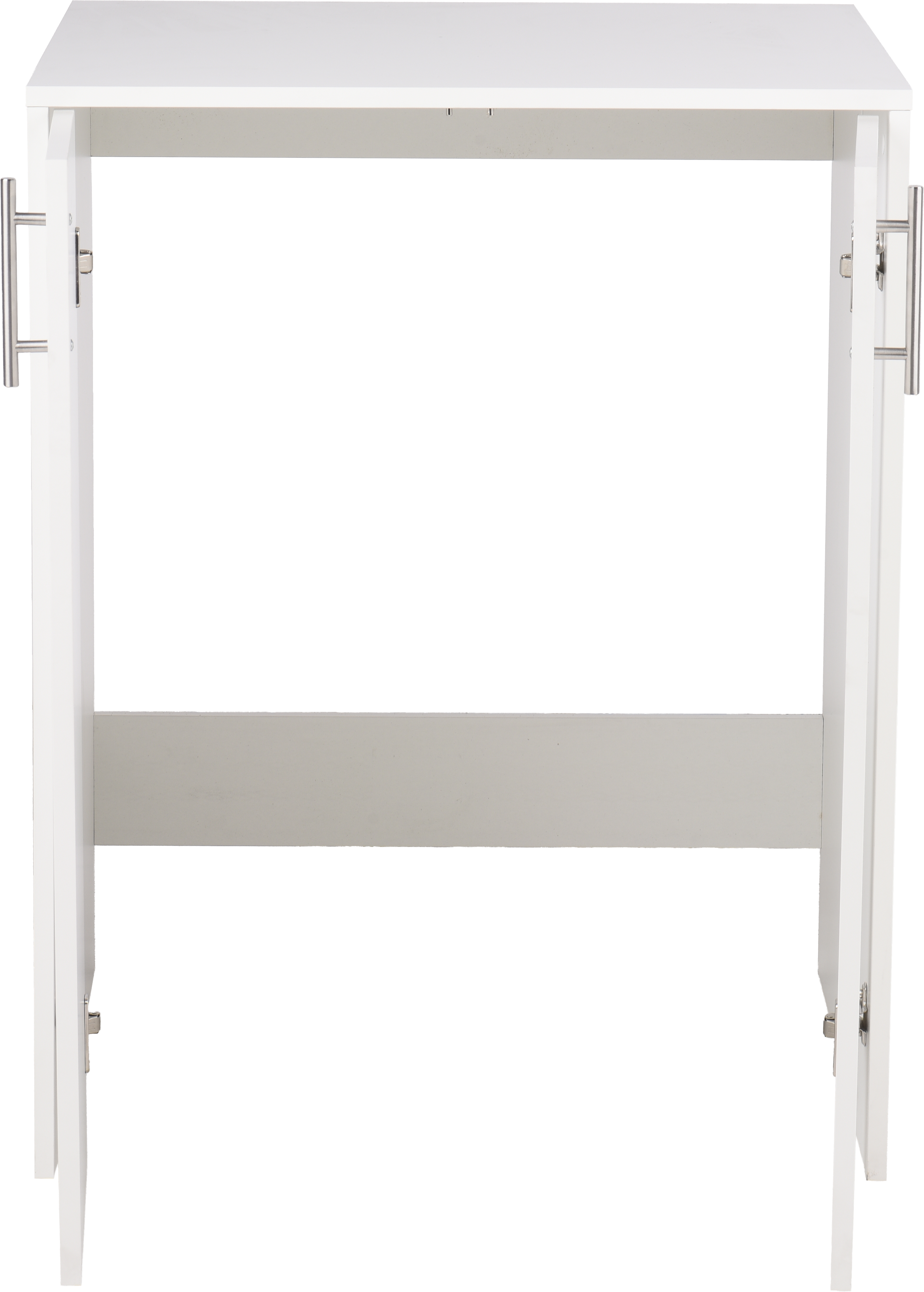 Armario madera cubre-lavadora color blanco de 88x69x69 cm con 2 puertas