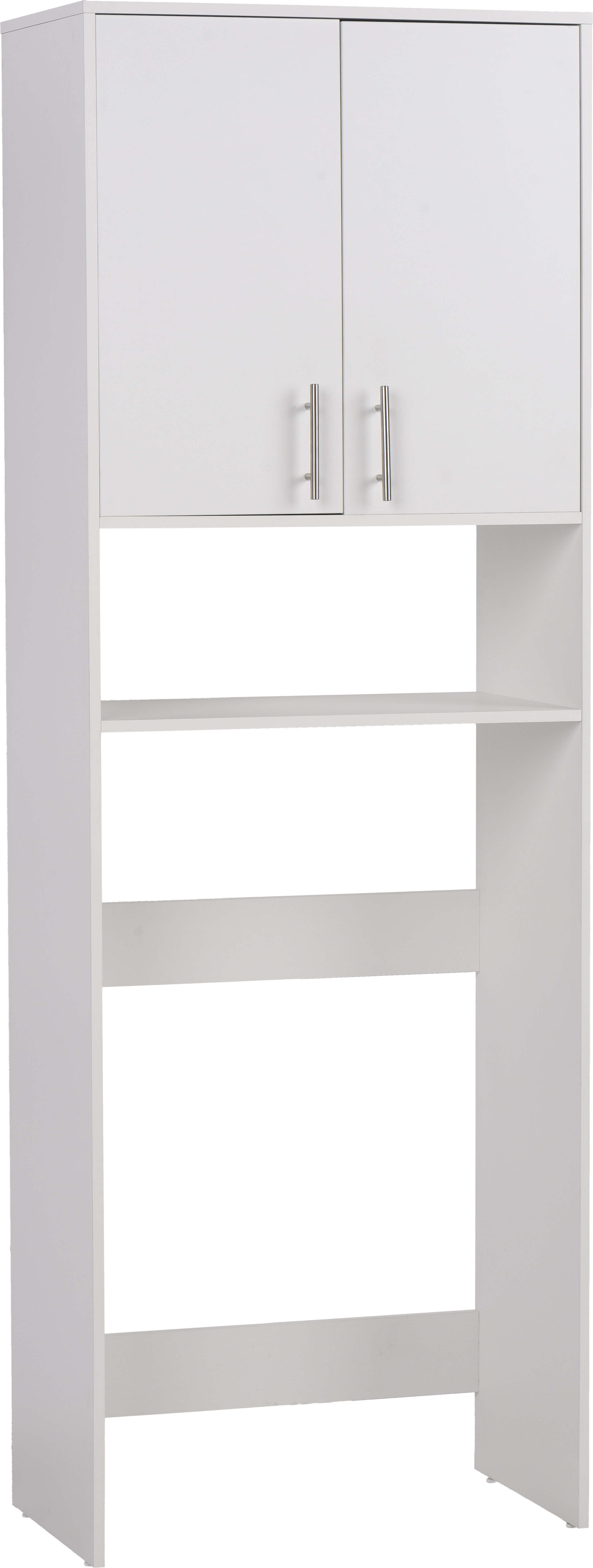 Armario alto para lavadora en color blanco de 211x72.6x42 cm