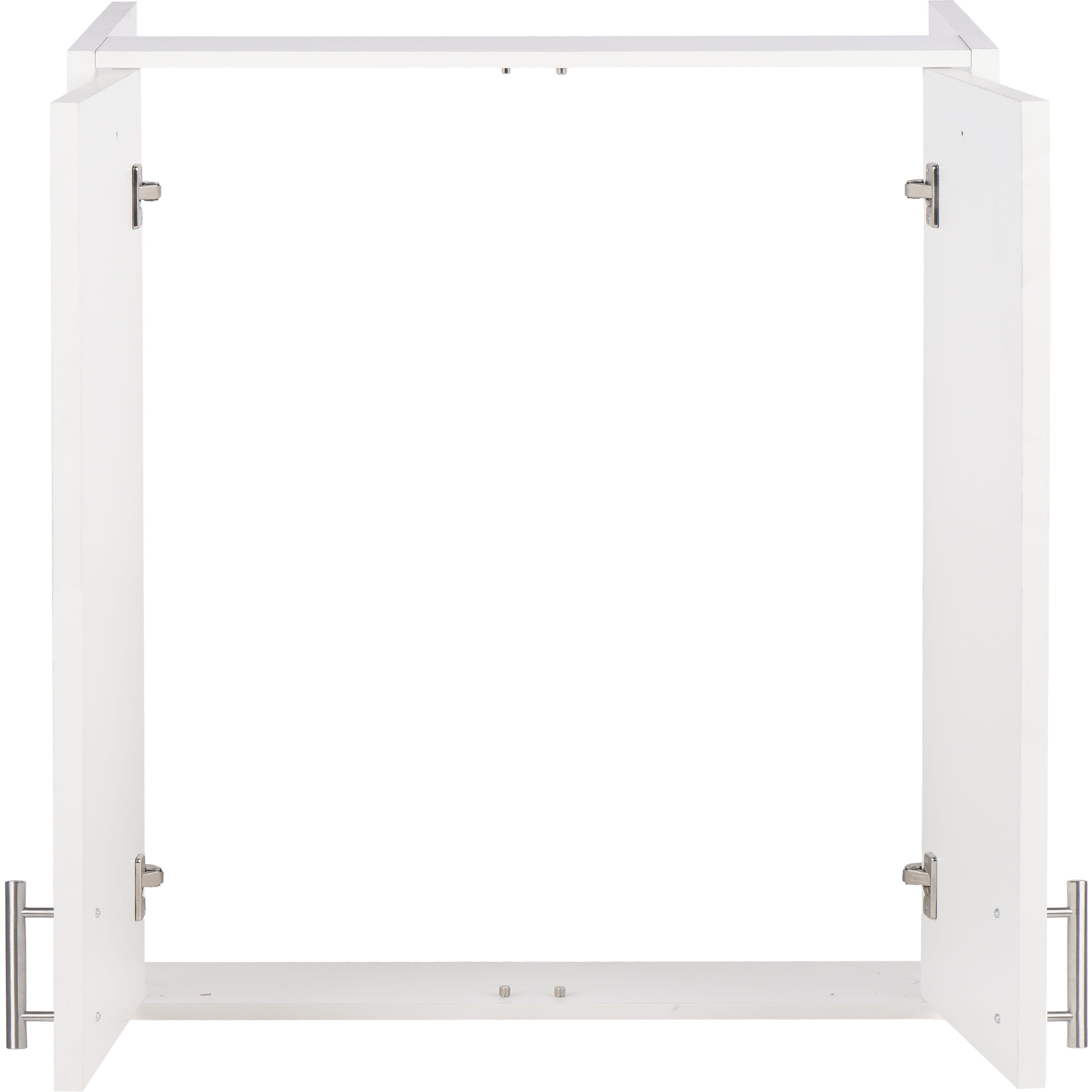 Armario de madera cubre caldera blanco de 95x54x42 cm con 2 puertas