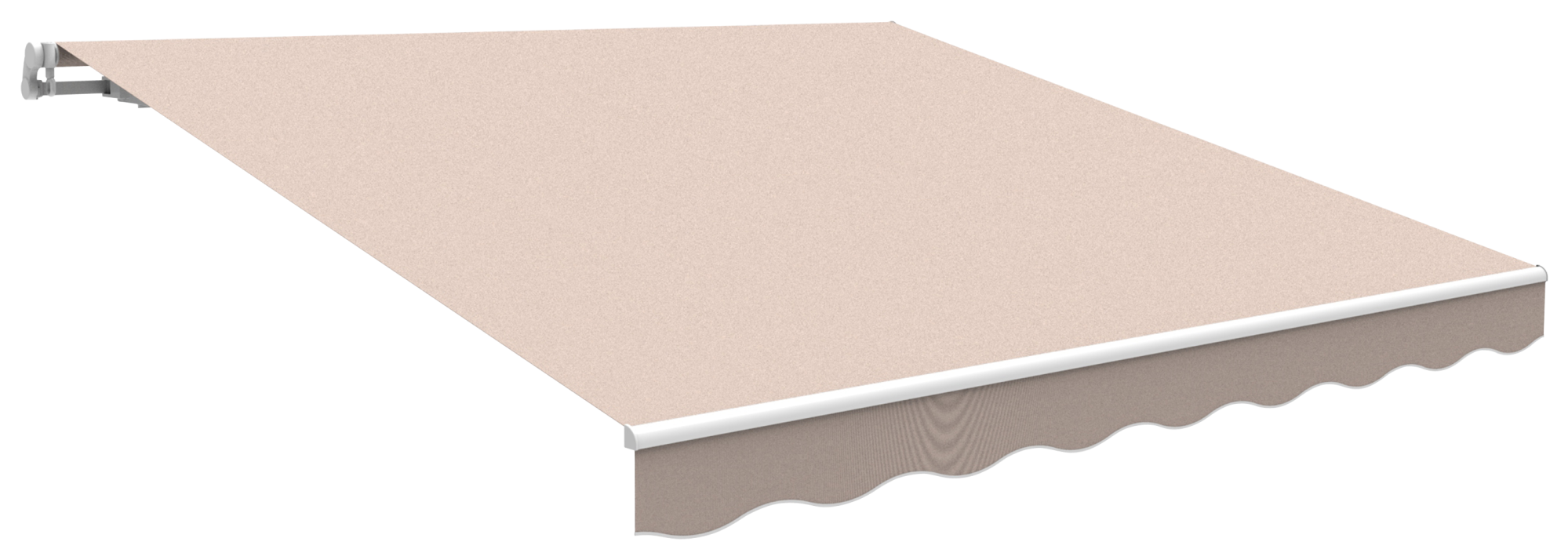Toldo en kit kronos essencial manual blanco con tela beige 2.5x2 m de la marca SMARTSUN