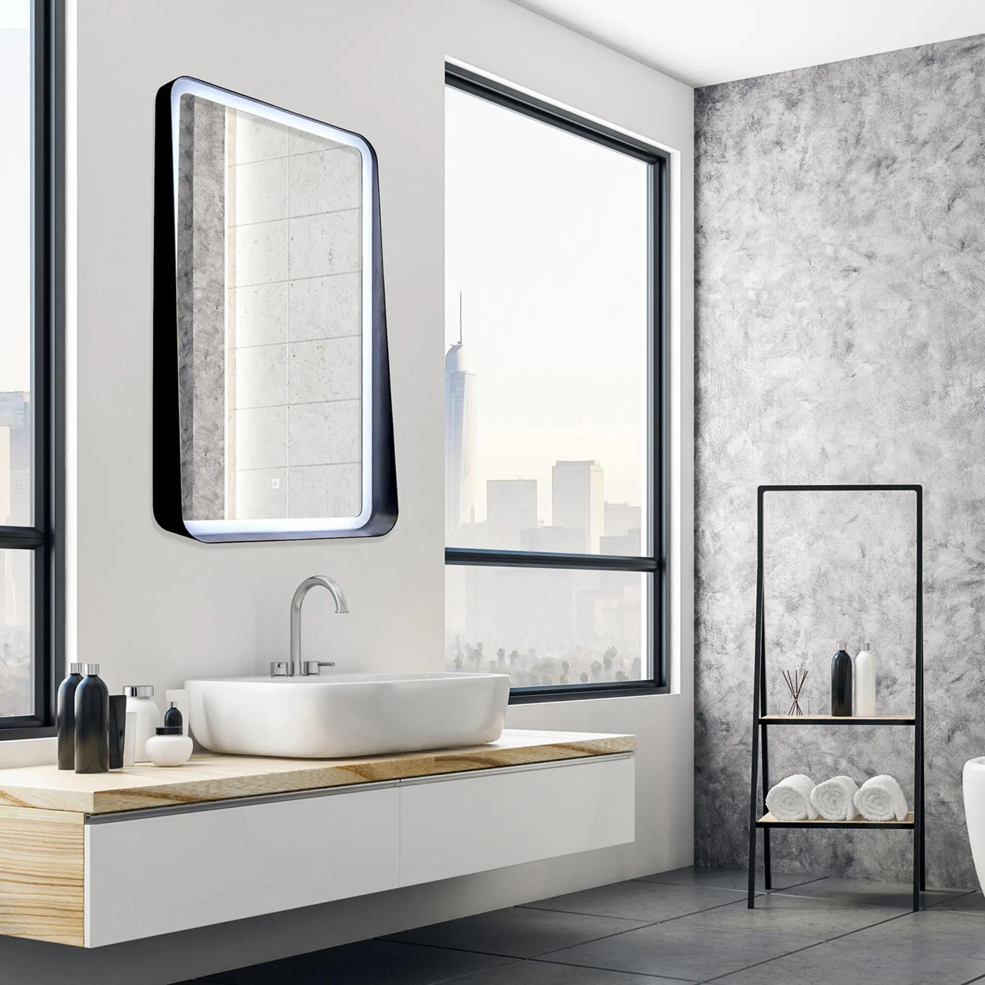 Espejo de baño con luz led kremlin 90x50 cm