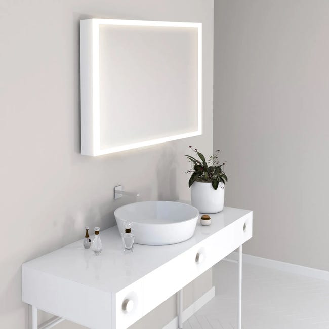 Espejo de baño con luz LED Reflex 80x60 cm