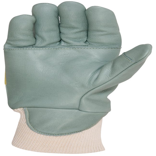 Cs-1 guantes de protección contra cortes de motosierra de cuero - tamaño 10