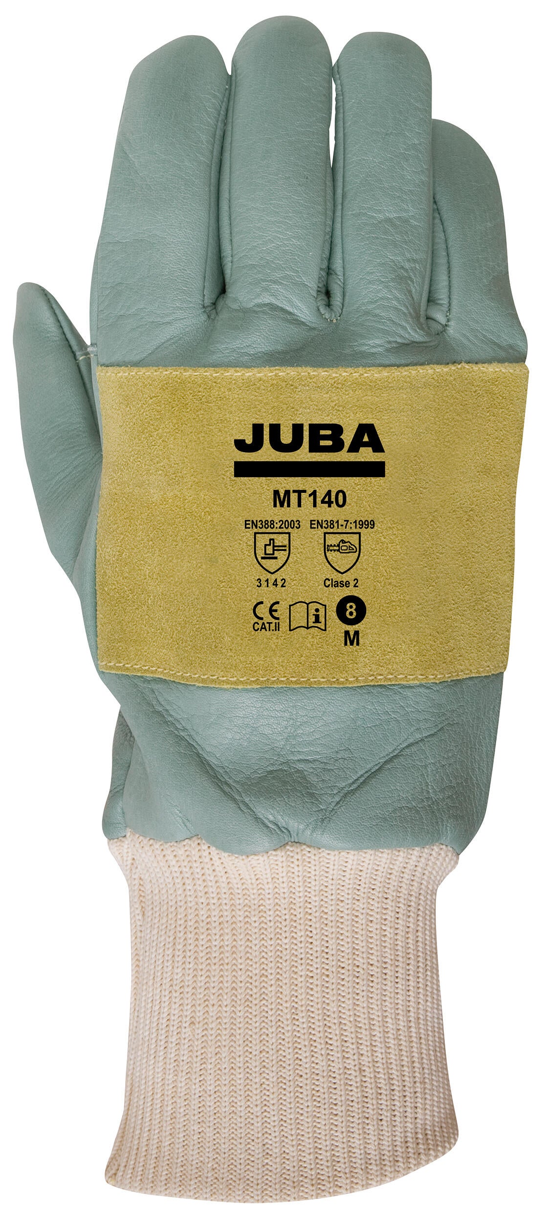 Guante motosierra piel corto. Clase 2.Ref. JUBA MT140-8