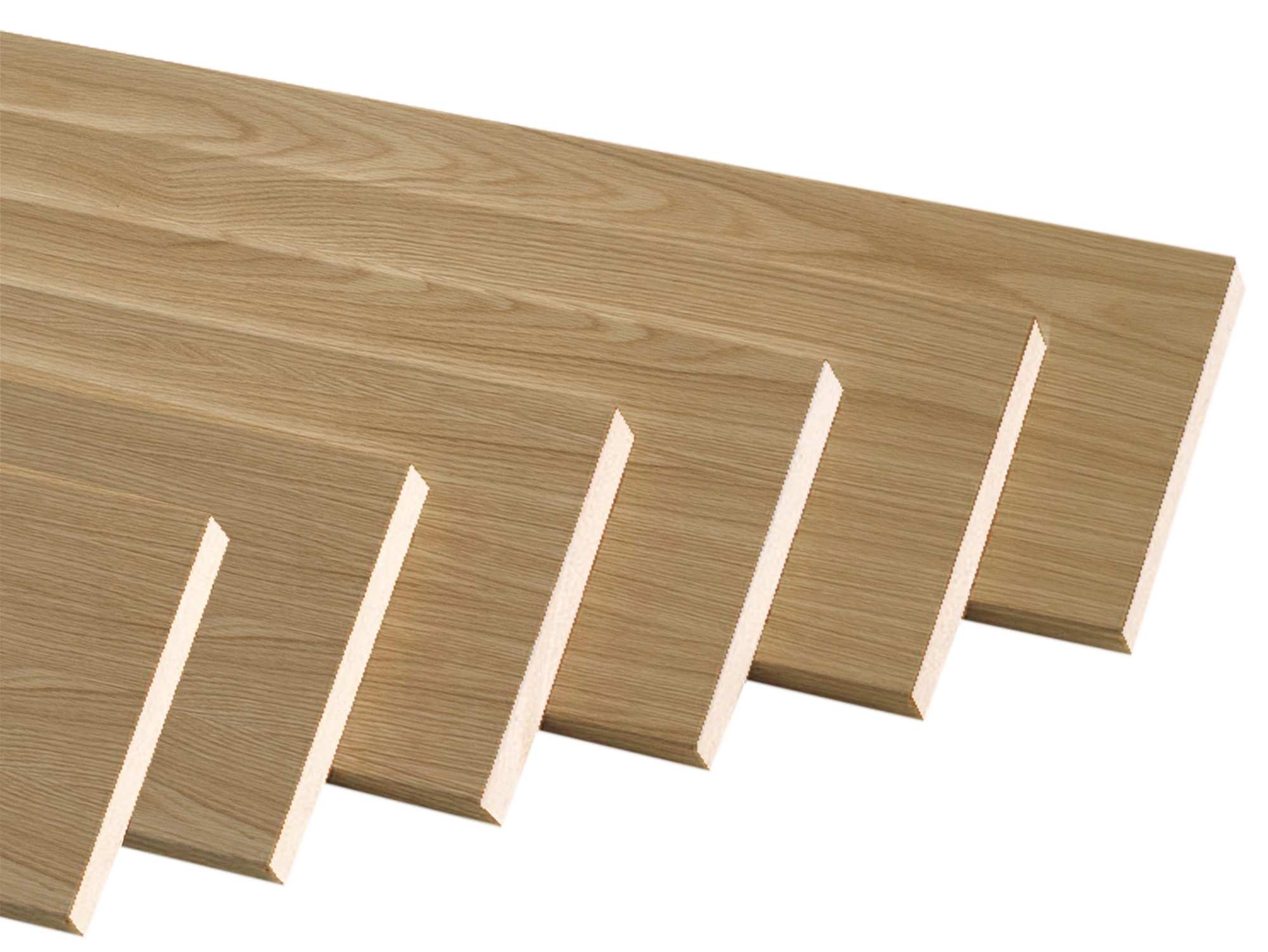 Kit 6 jambas plana mdf roble miel 90 x 10 de la marca Sin marca