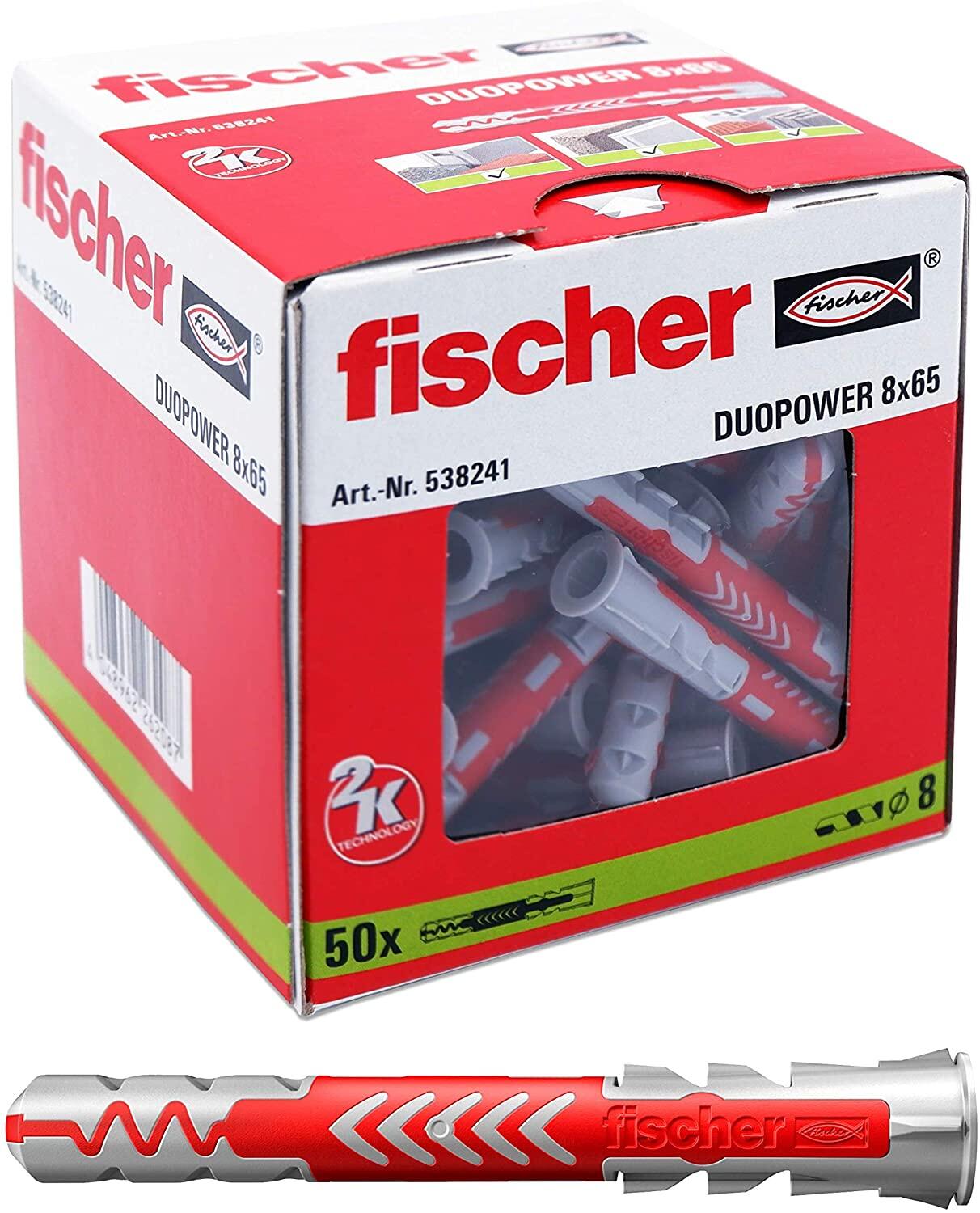 Taco DUOPOWER 10x50 Fischer 50und — Ferretería Luma